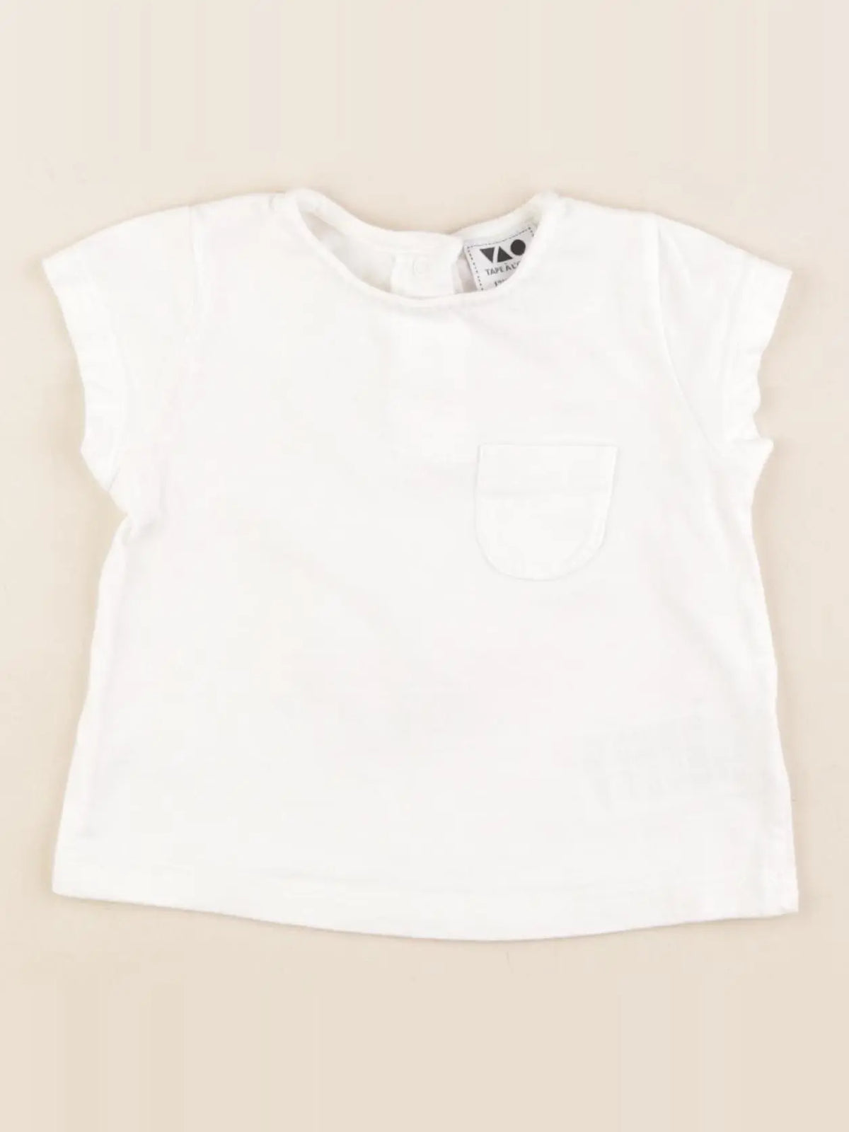 Tape à l'oeil - tee-shirt blanc - 12 mois