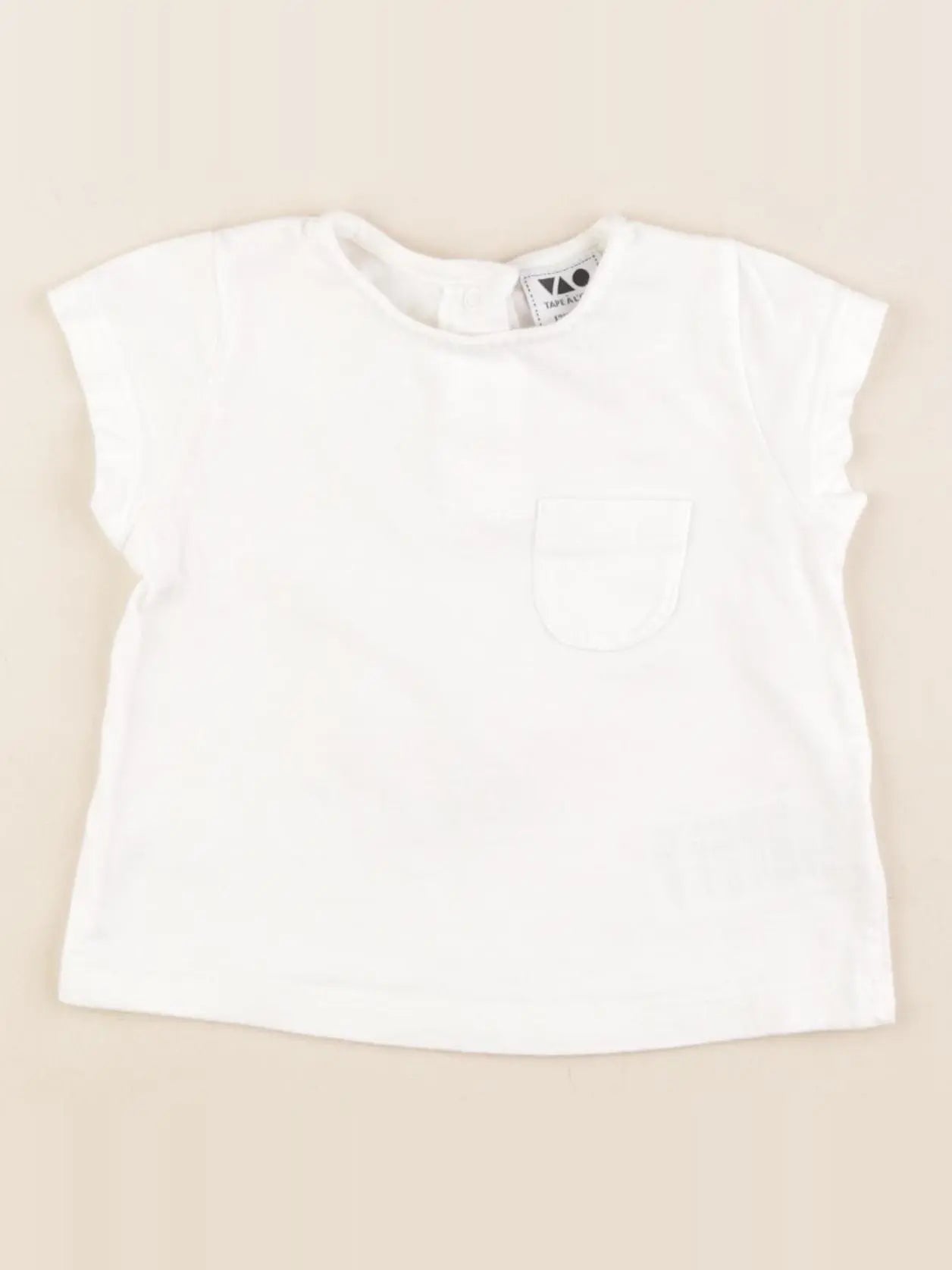 Tape à l'oeil - tee-shirt blanc - 12 mois