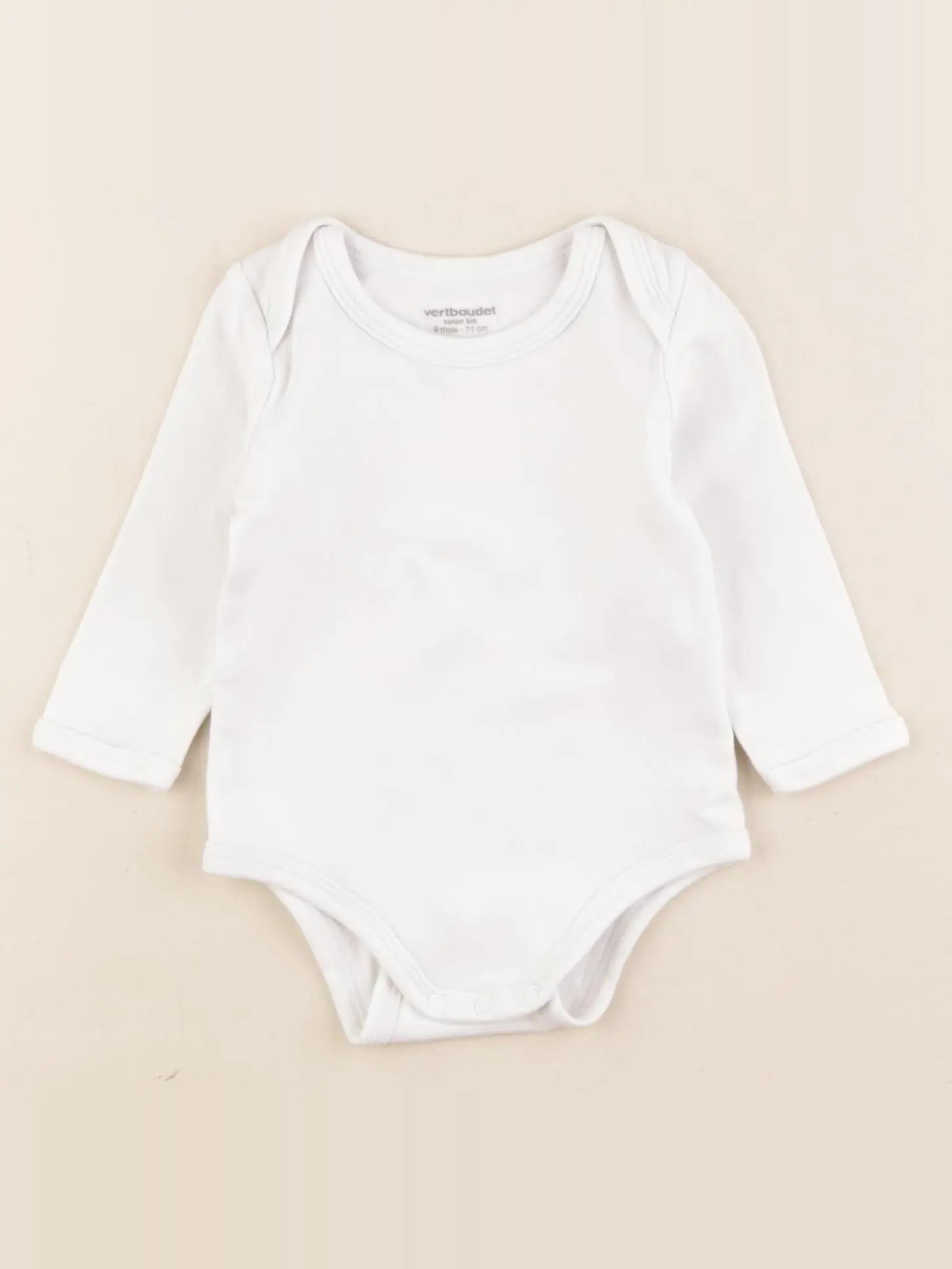 Vertbaudet - body blanc - 9 mois