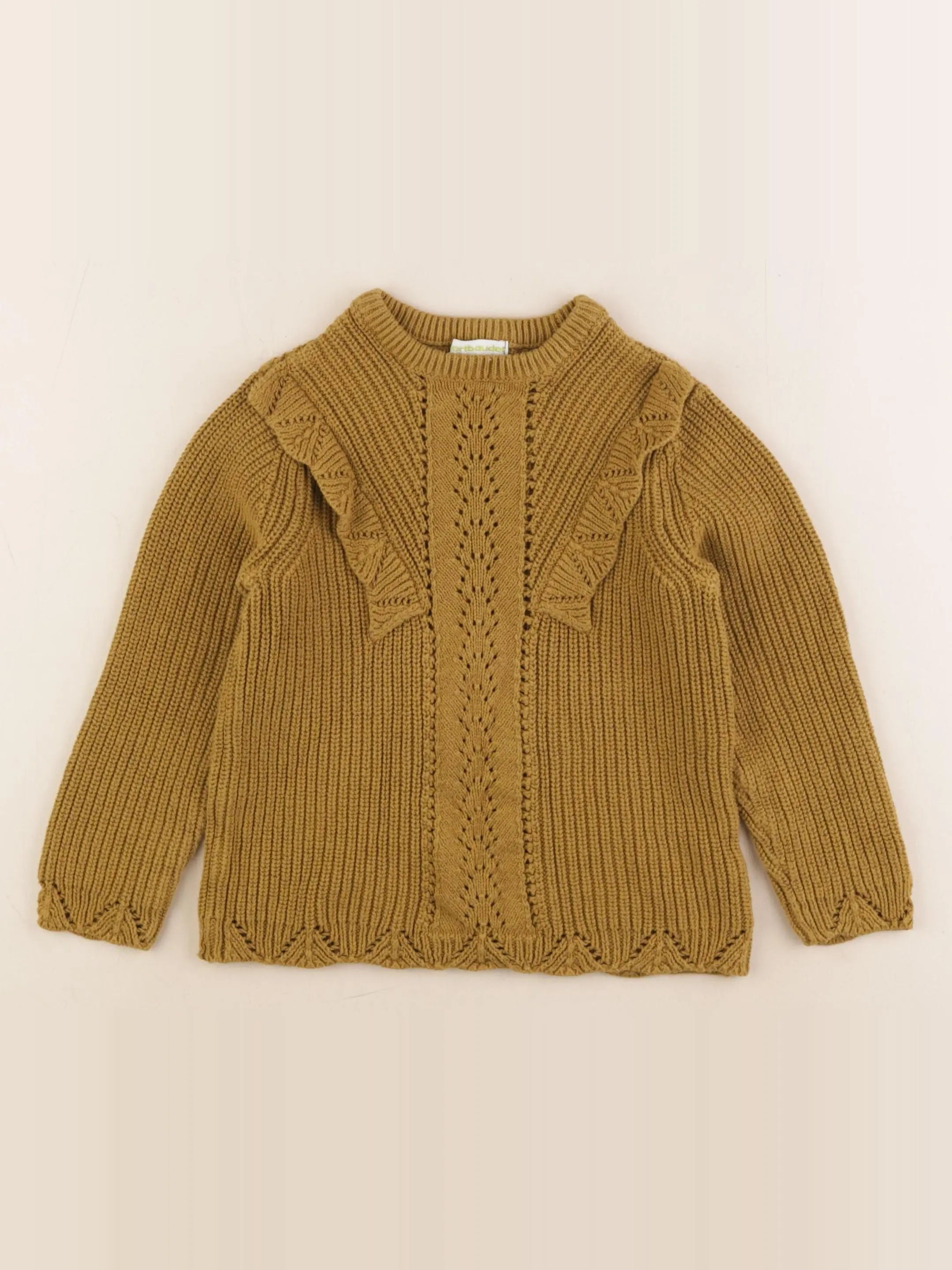 Vertbaudet - pull vert - 5 ans