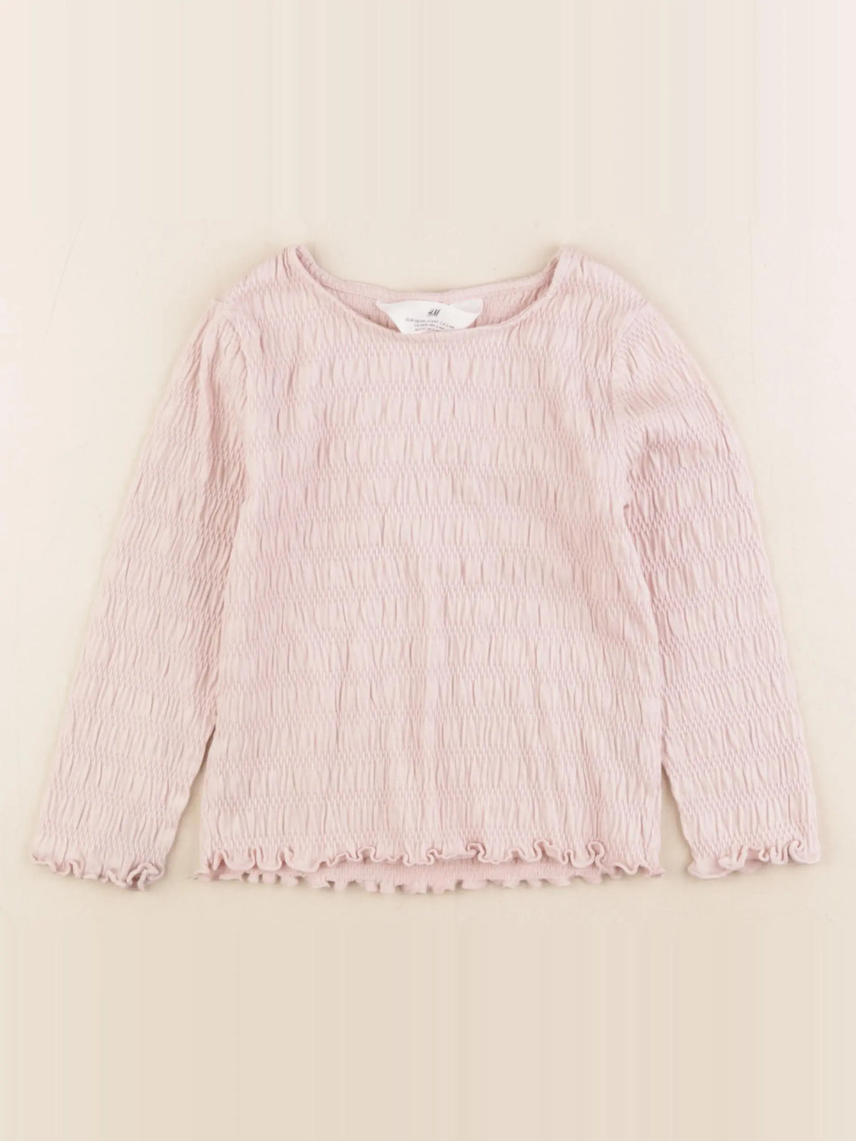 H&M - tee-shirt rose - 2/4 ans