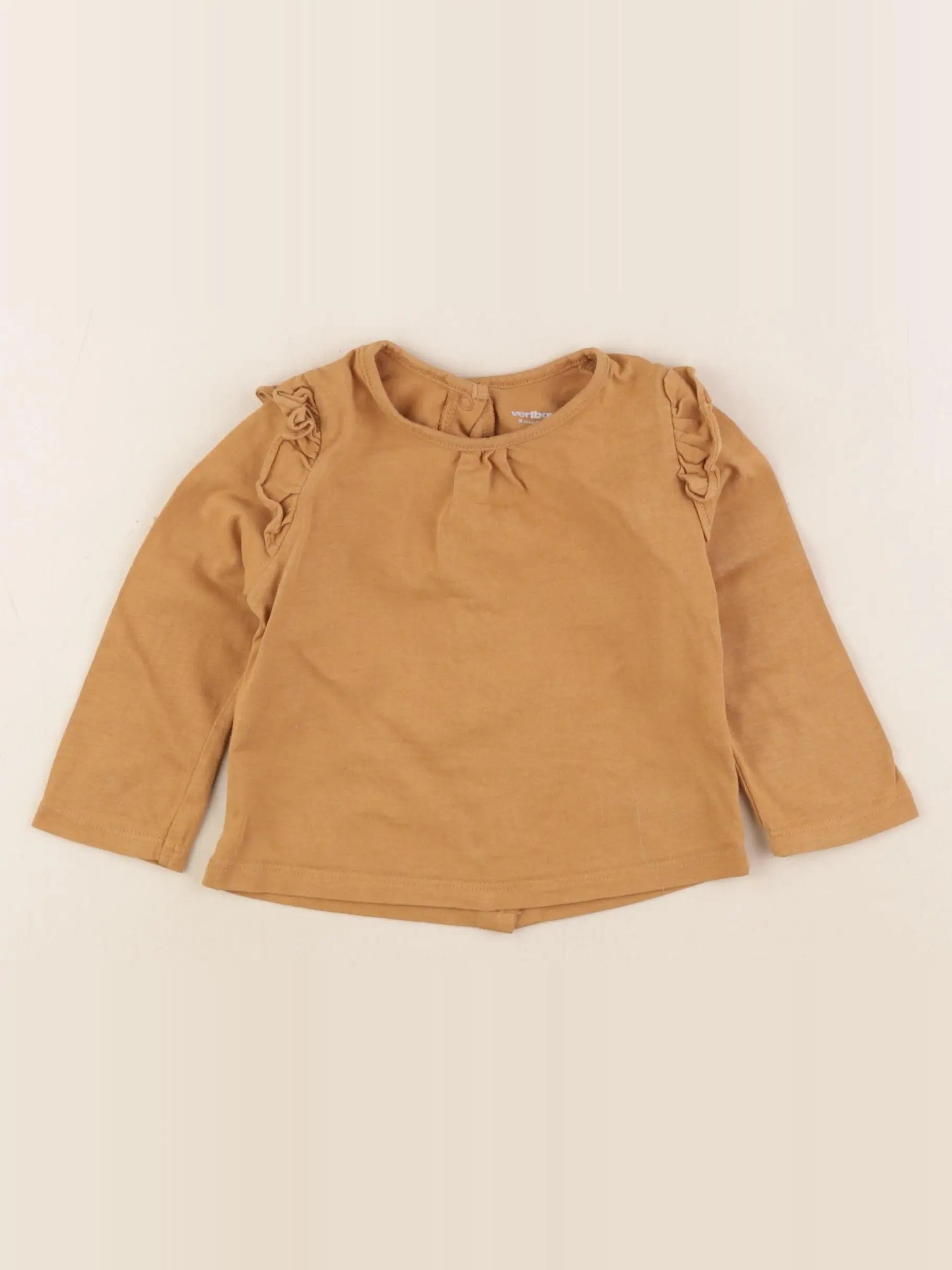 Vertbaudet - tee-shirt jaune - 9 mois