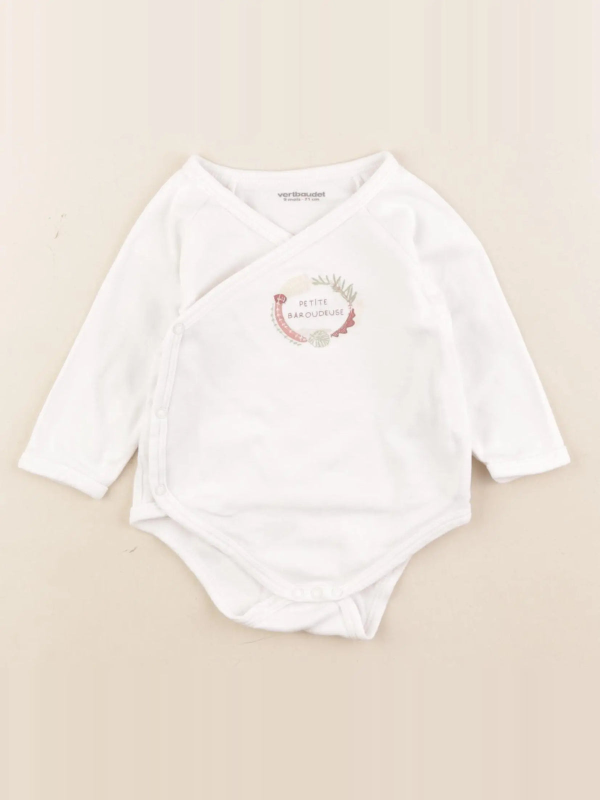 Vertbaudet - body blanc - 9 mois