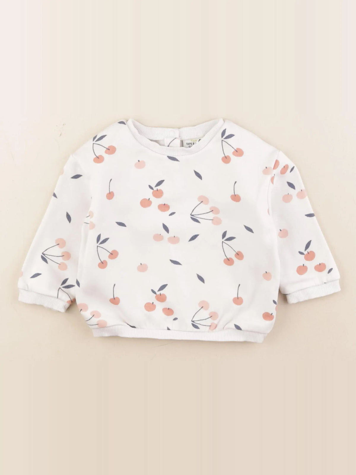 Tape à l'oeil - sweat blanc - 12 mois