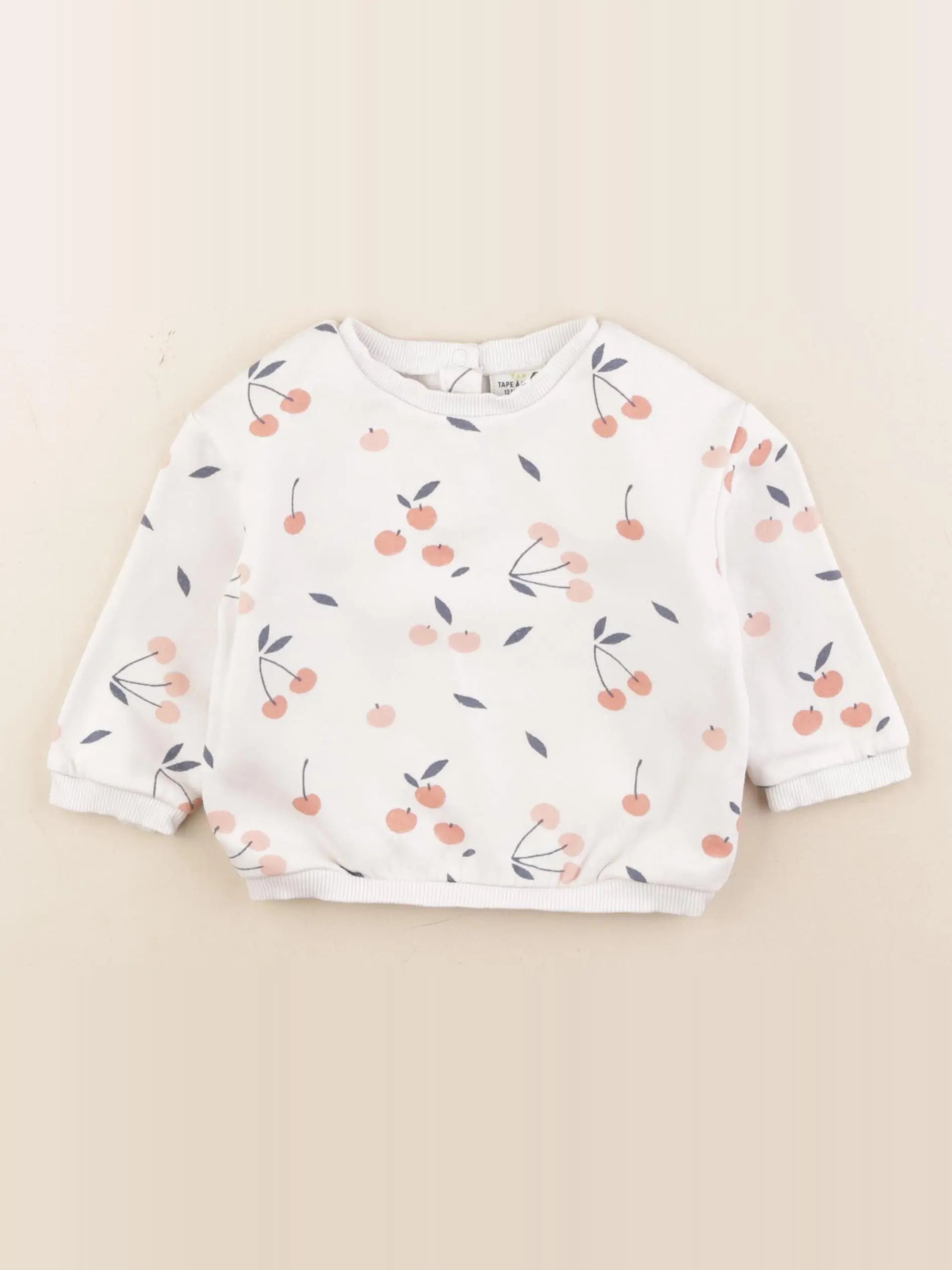 Tape à l'oeil - sweat blanc - 12 mois