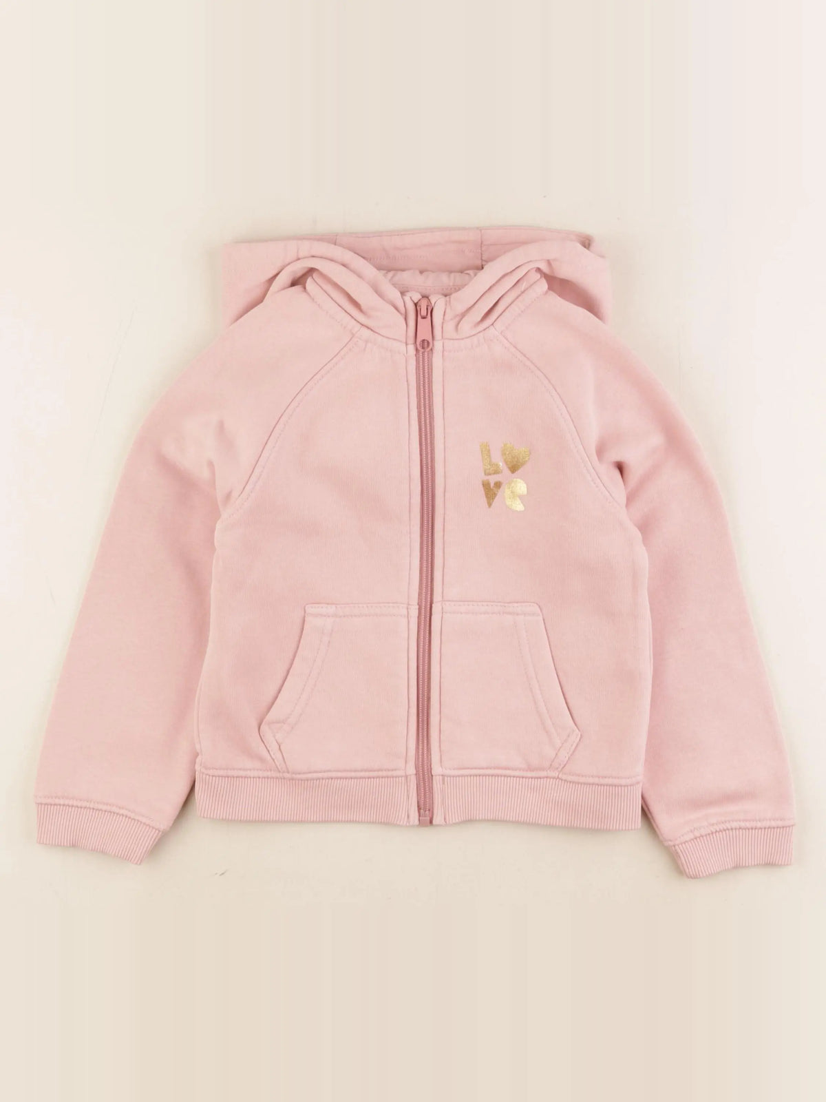 Vertbaudet - sweat rose - 5 ans