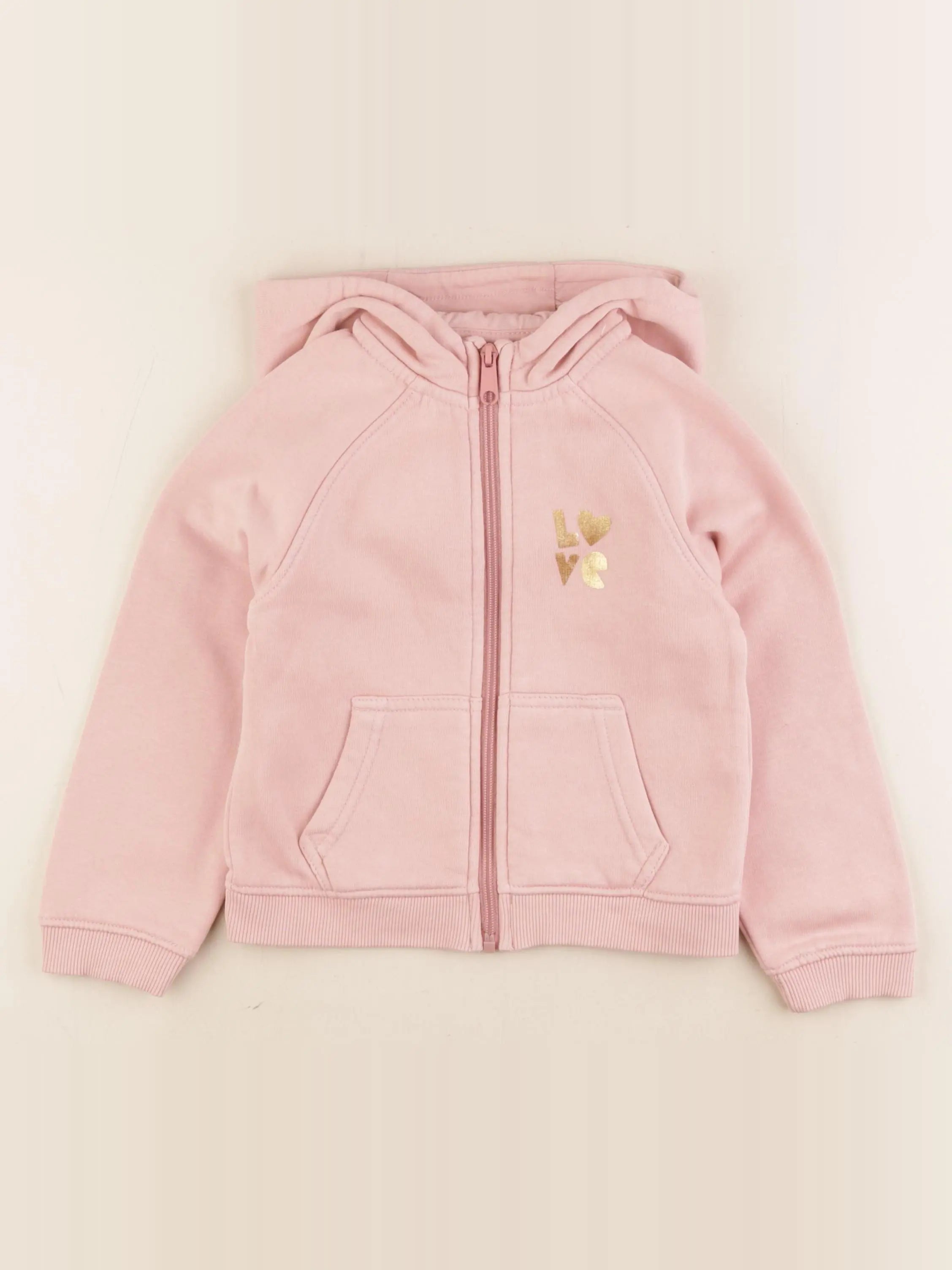 Vertbaudet - sweat rose - 5 ans