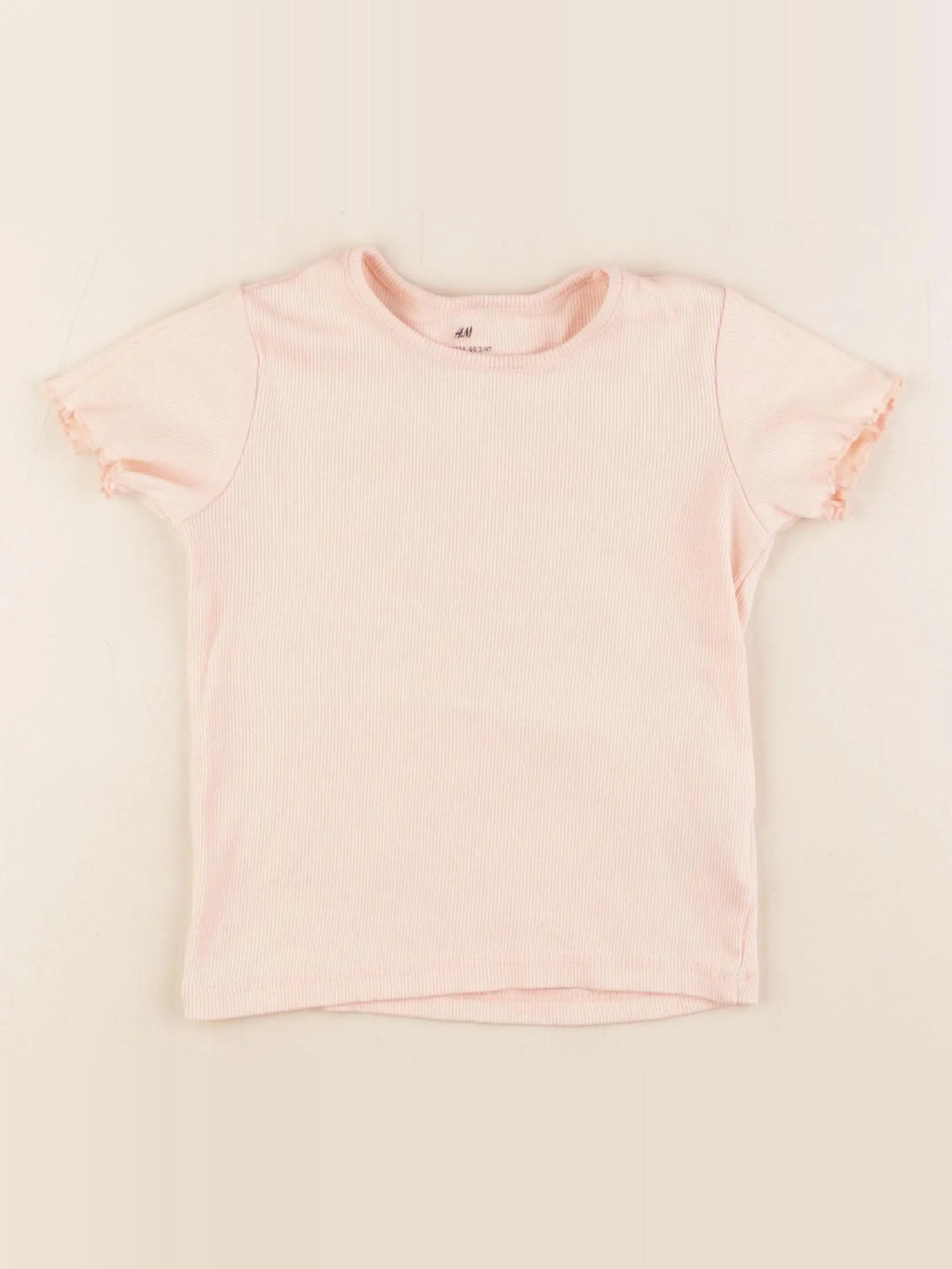 H&M - tee-shirt orange - 2/4 ans