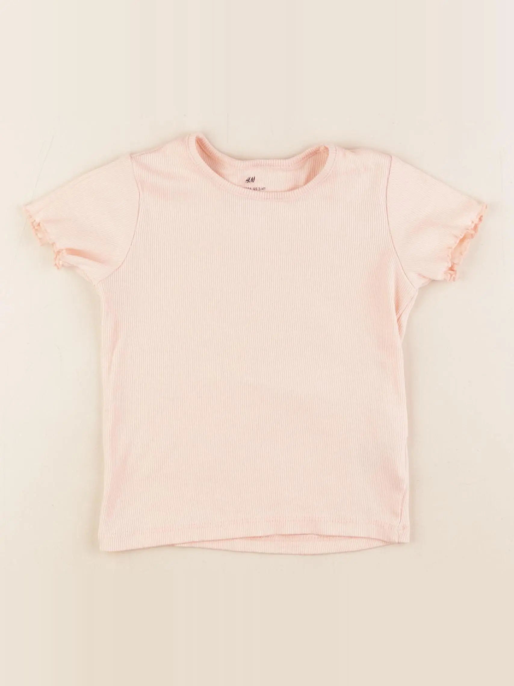 H&M - tee-shirt orange - 2/4 ans