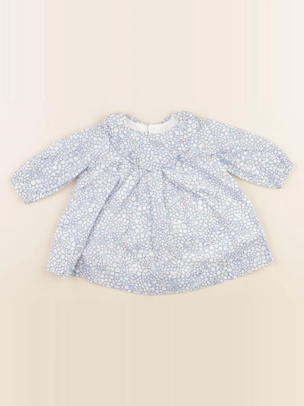 Jacadi - robe liberty bleu - 1 mois