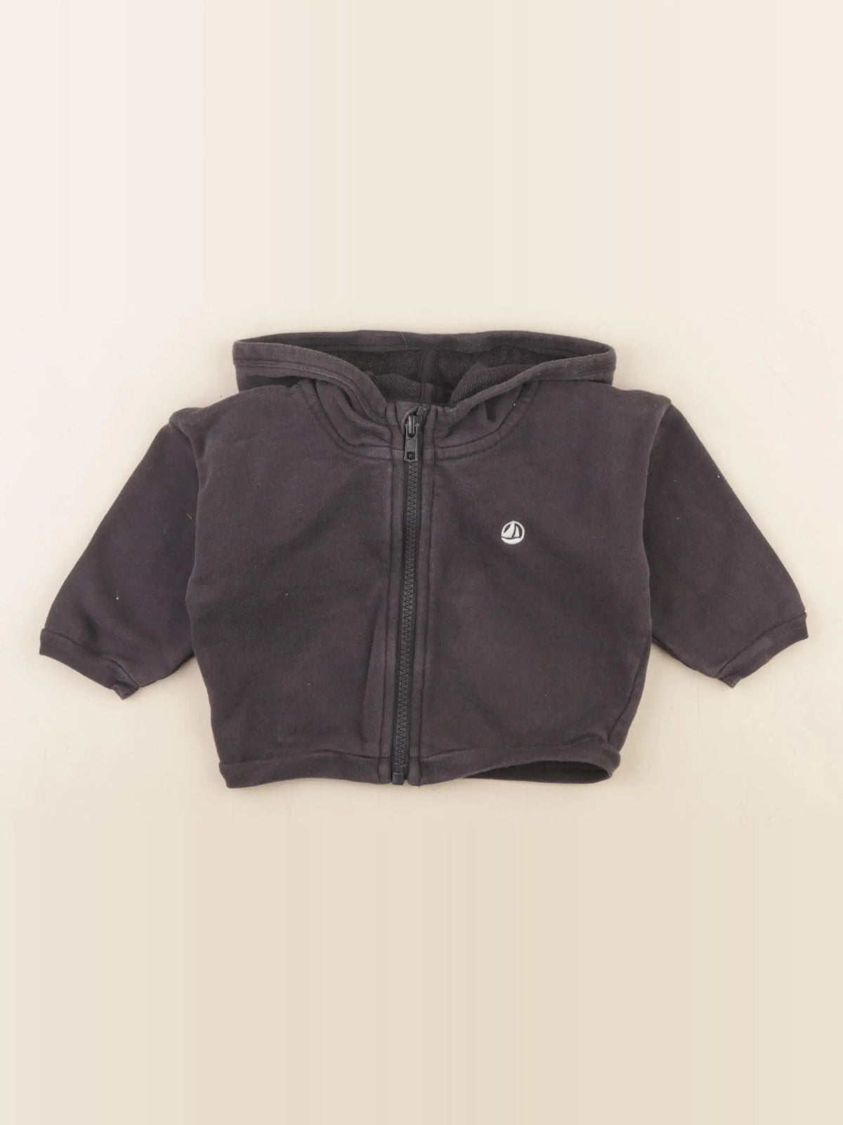 Petit Bateau - sweat gris - 12 mois