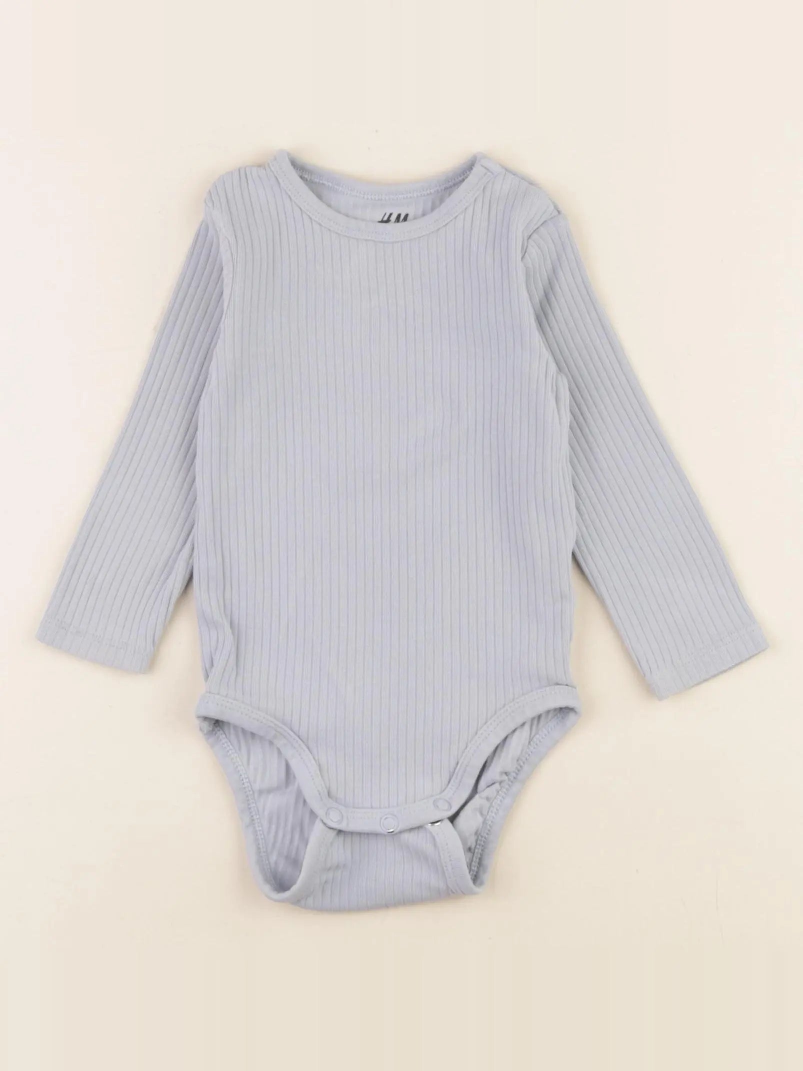 H&M - body bleu - 4/6 mois