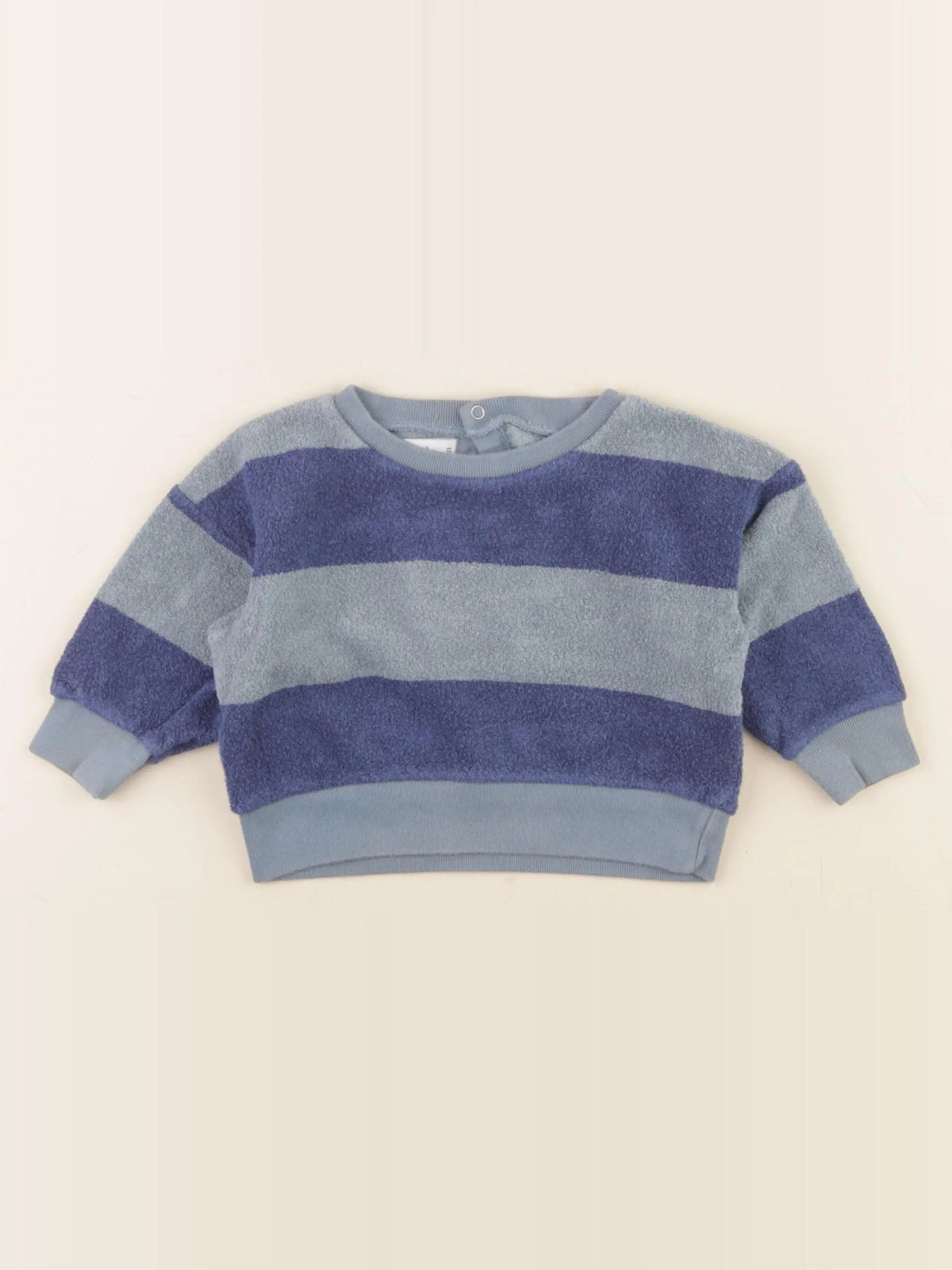 Petit Bateau - pull bleu - 12 mois