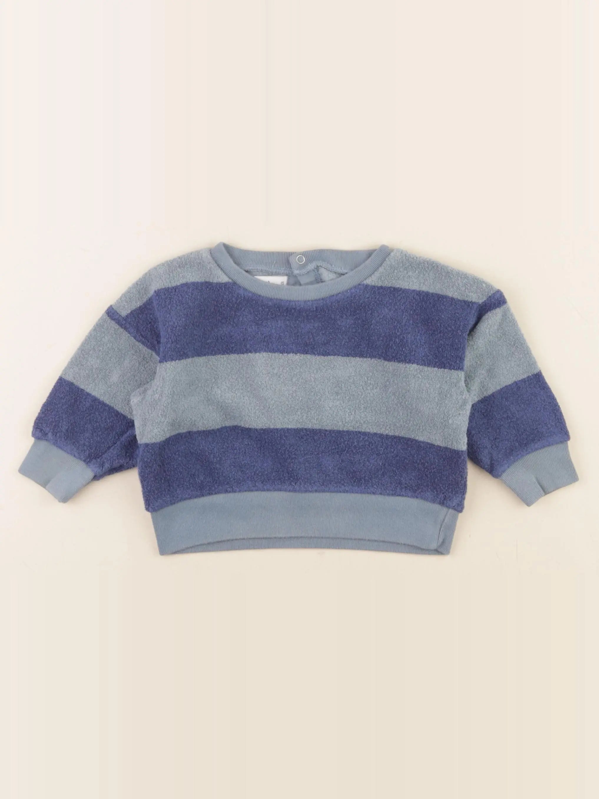 Petit Bateau - pull bleu - 12 mois
