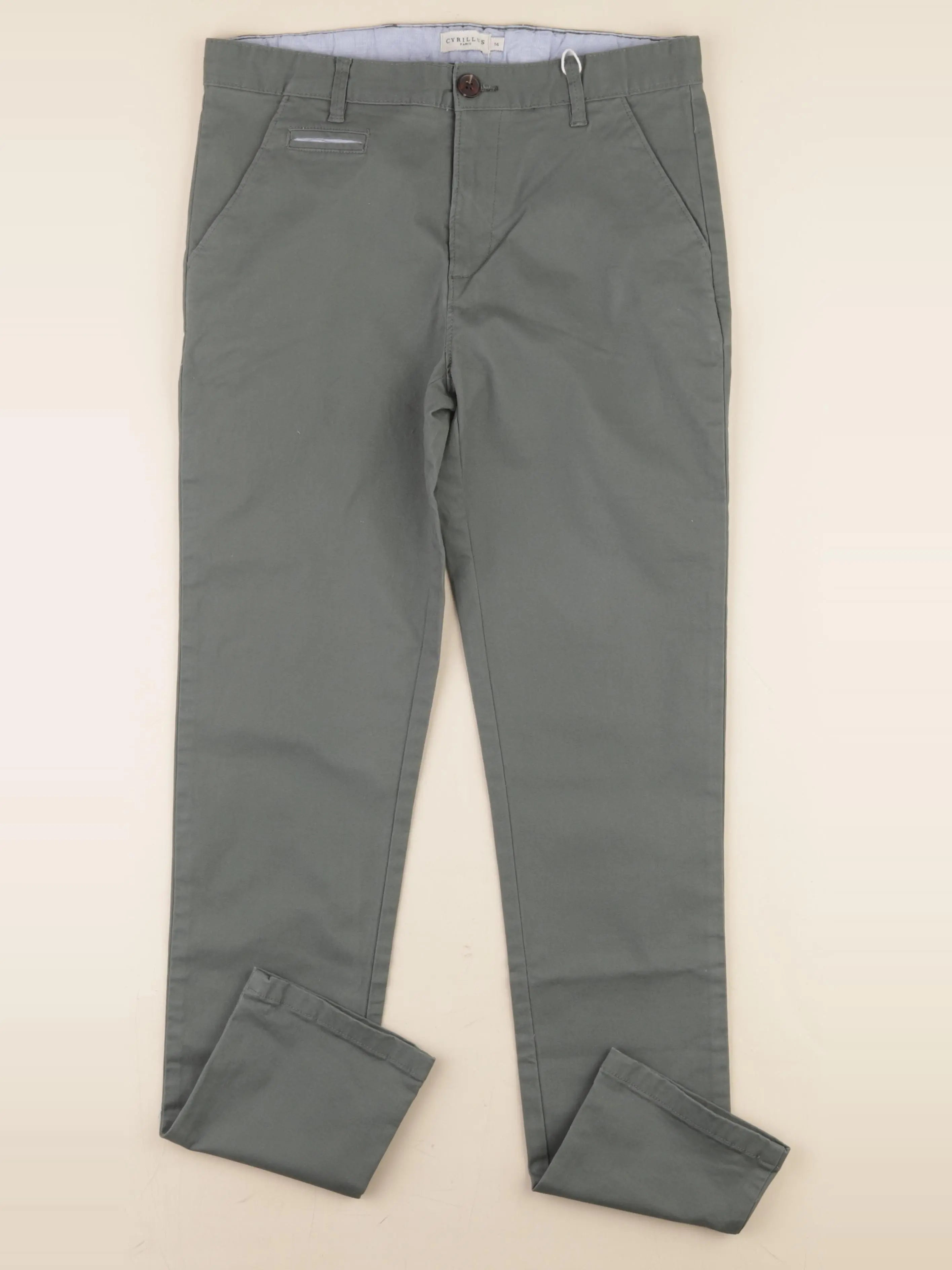 Cyrillus - pantalon vert - 14 ans