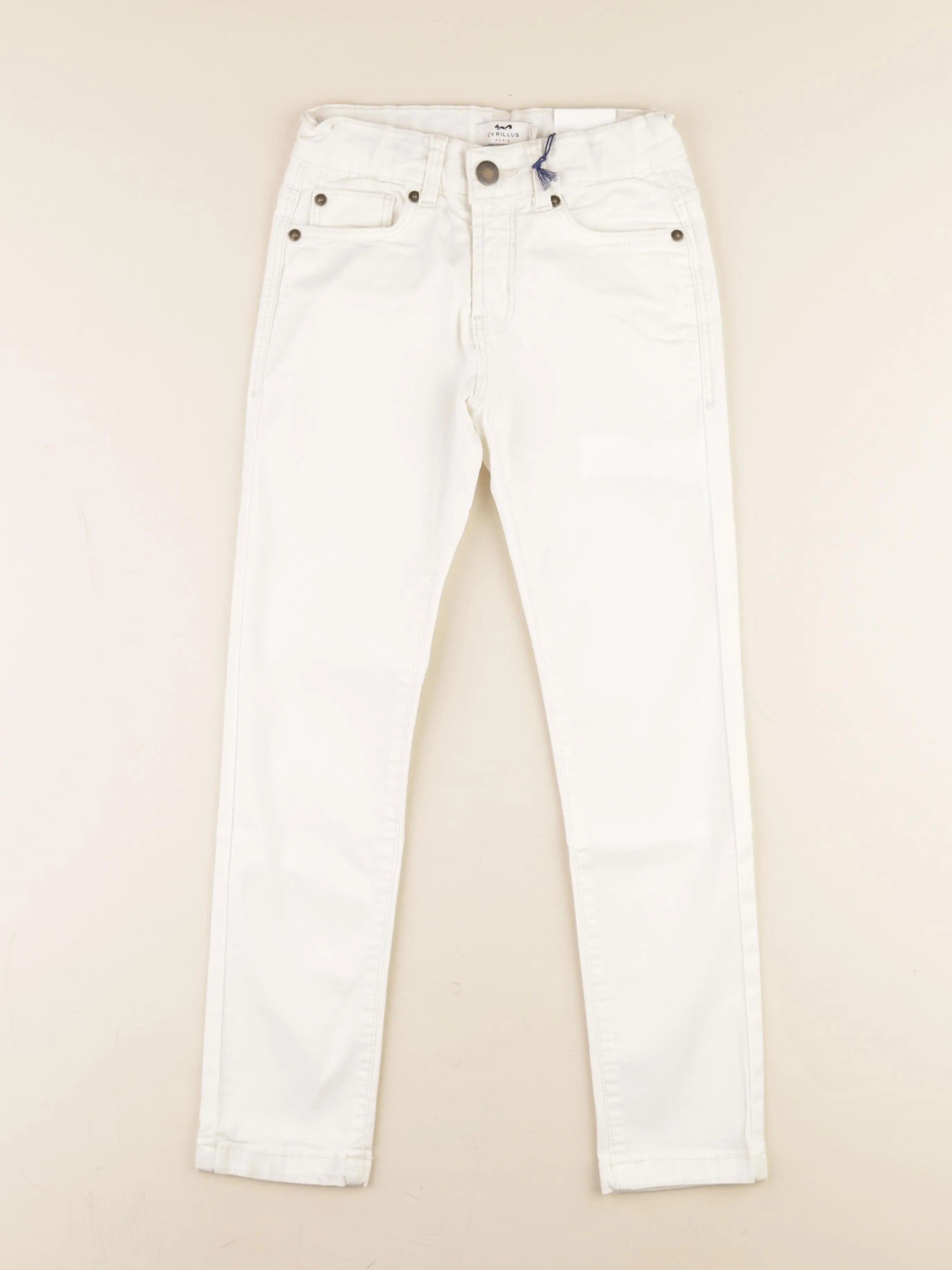Cyrillus - pantalon blanc - 9 ans