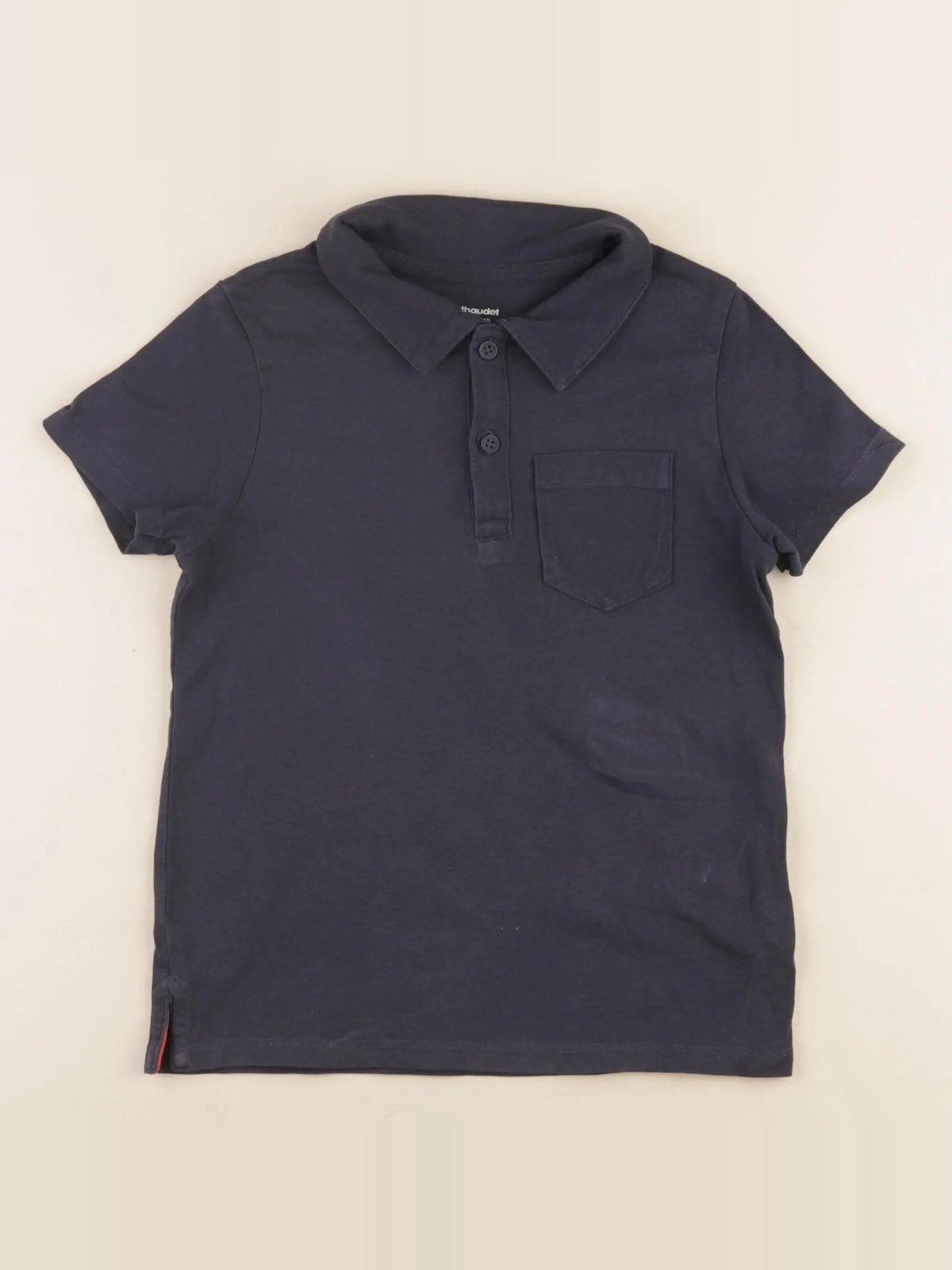 Vertbaudet - polo bleu - 6 ans