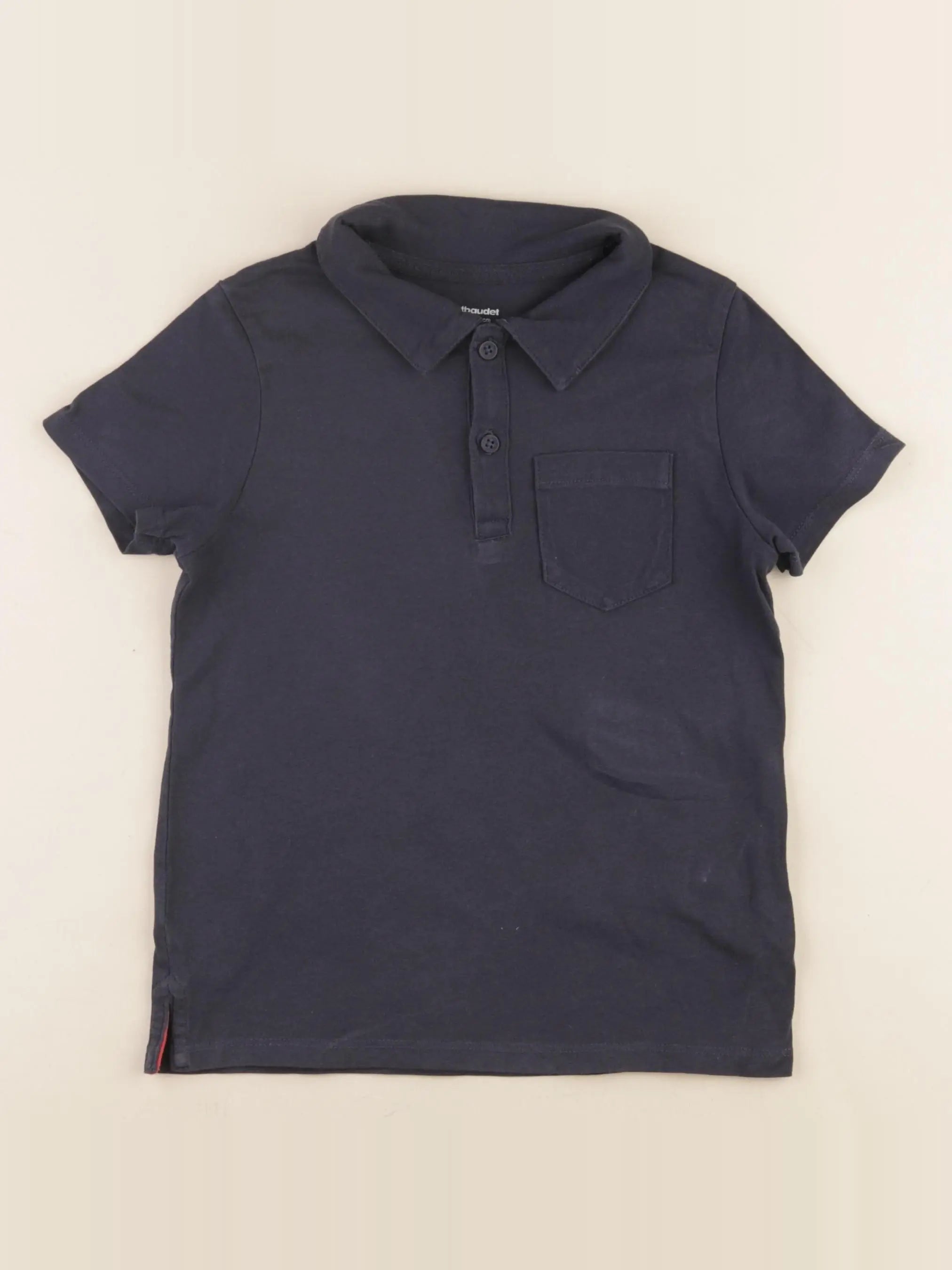 Vertbaudet - polo bleu - 6 ans