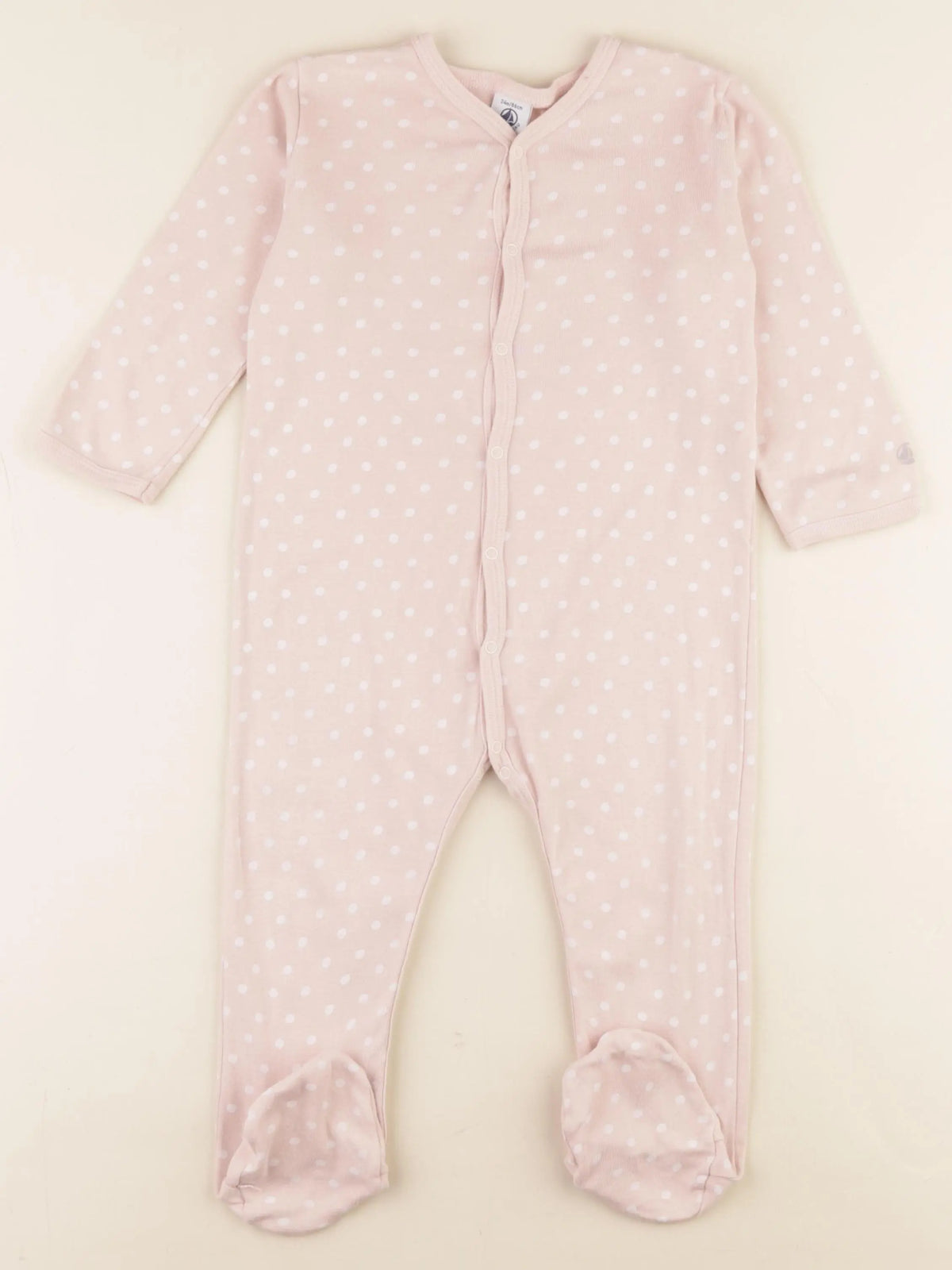 Petit Bateau - pyjama coton rose - 24 mois