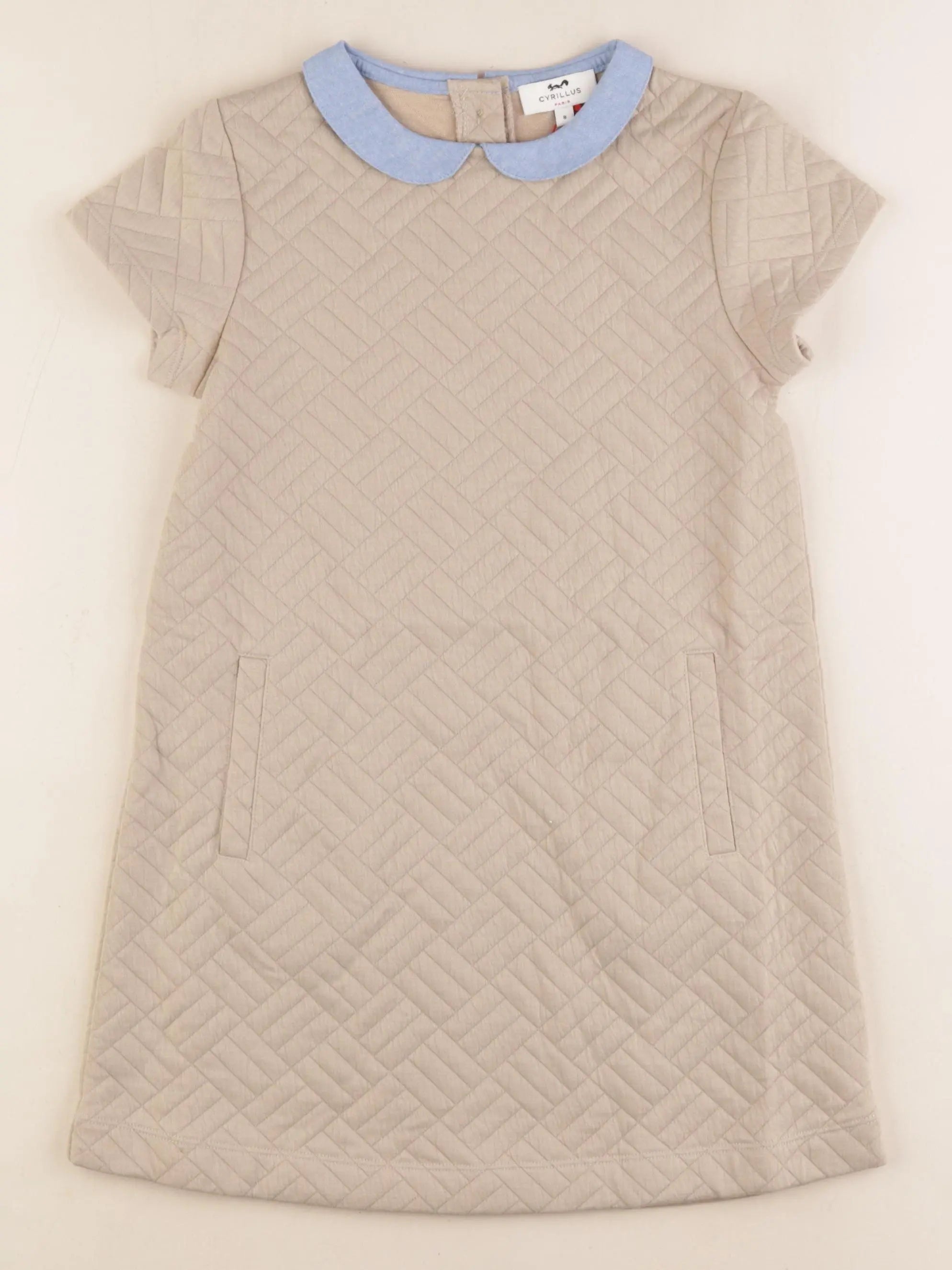 Cyrillus - robe beige - 8 ans