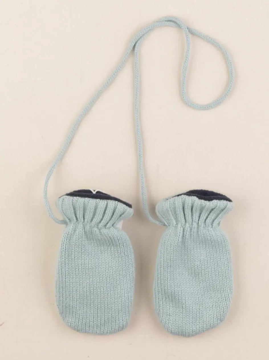 Petit Bateau - moufles vert - 12/24 mois