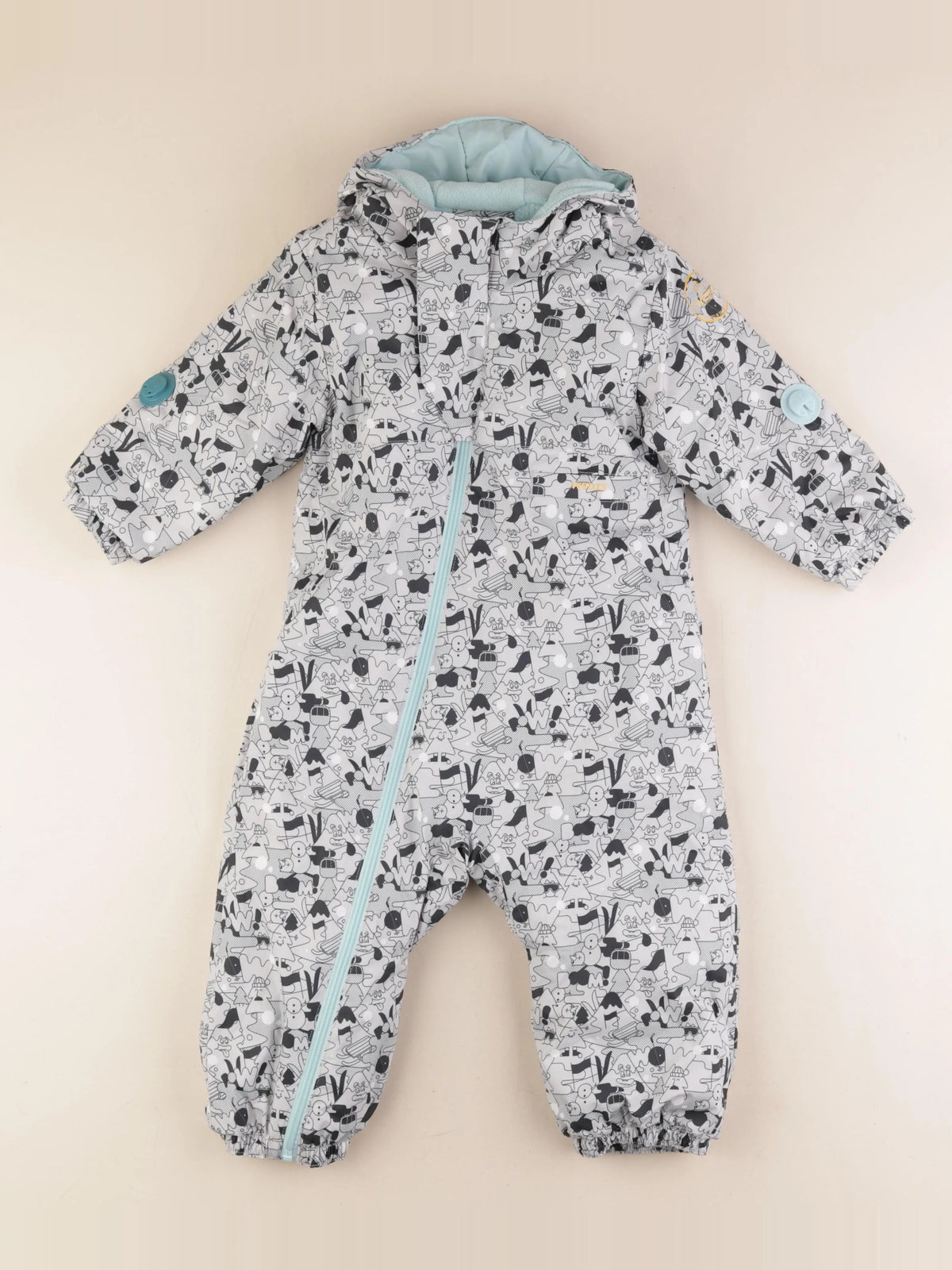 Decathlon ski - combinaison de ski gris - 2/3 ans