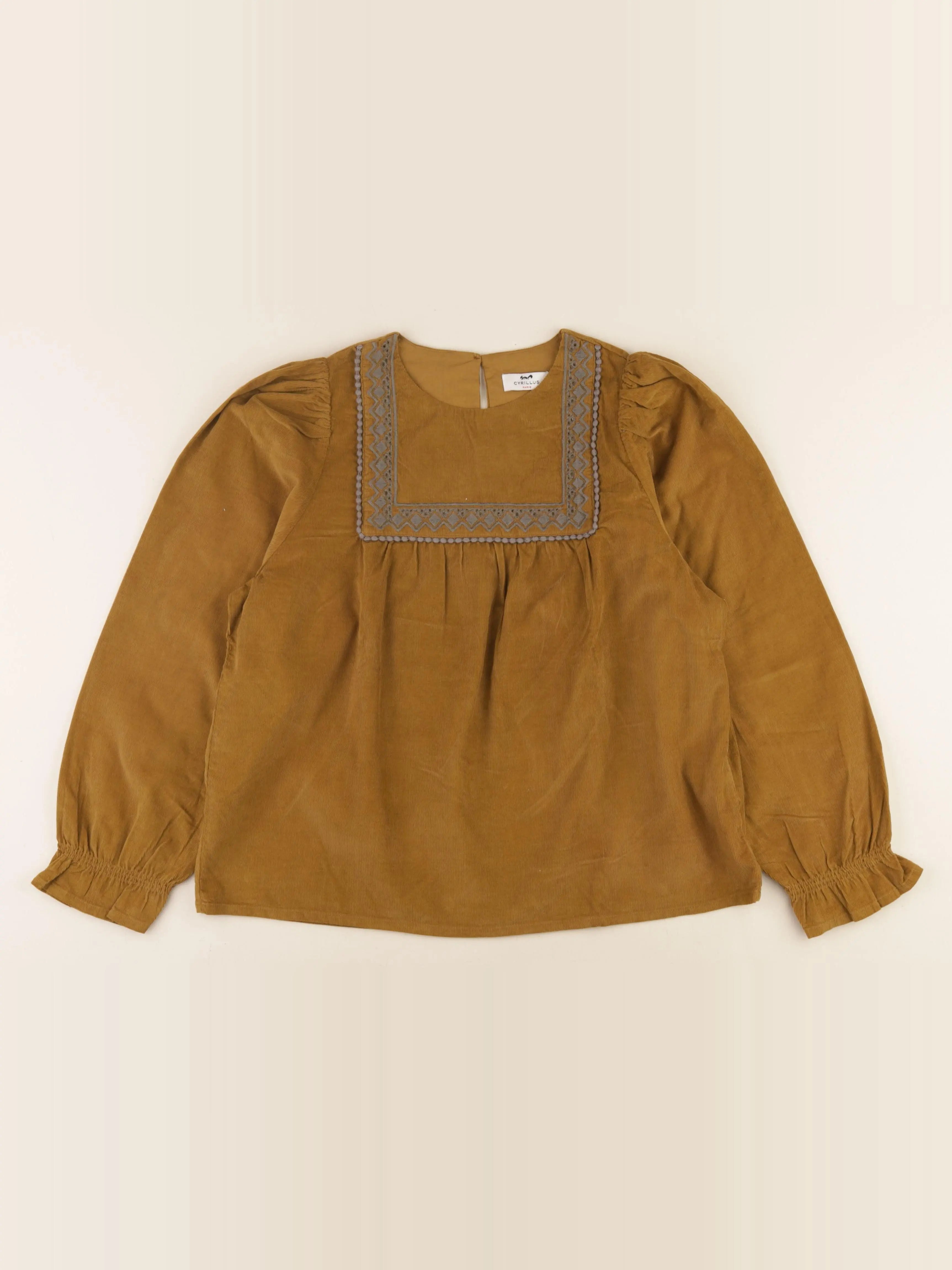Cyrillus - blouse marron - 12 ans