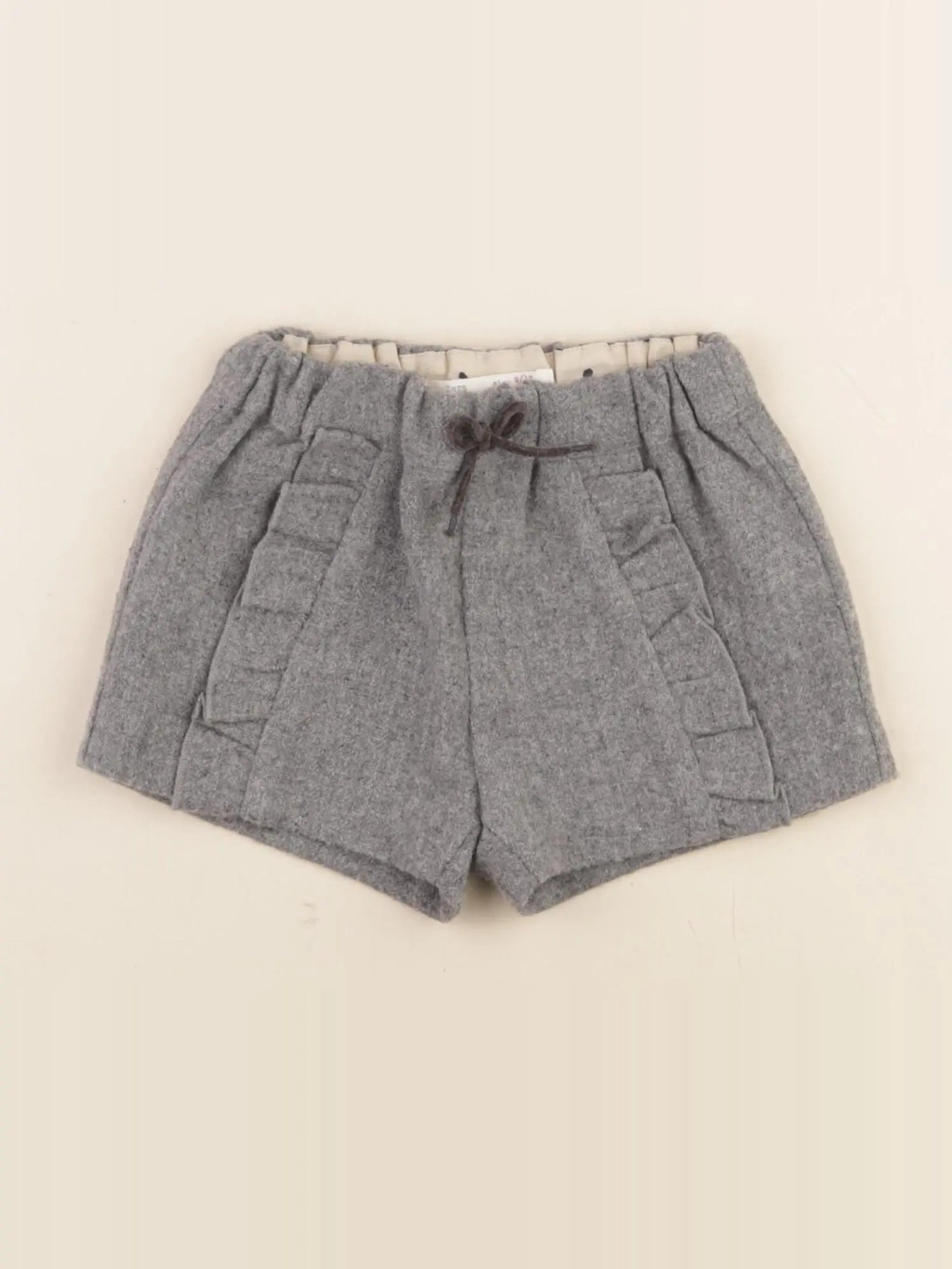Zara - short gris - 9/12 mois