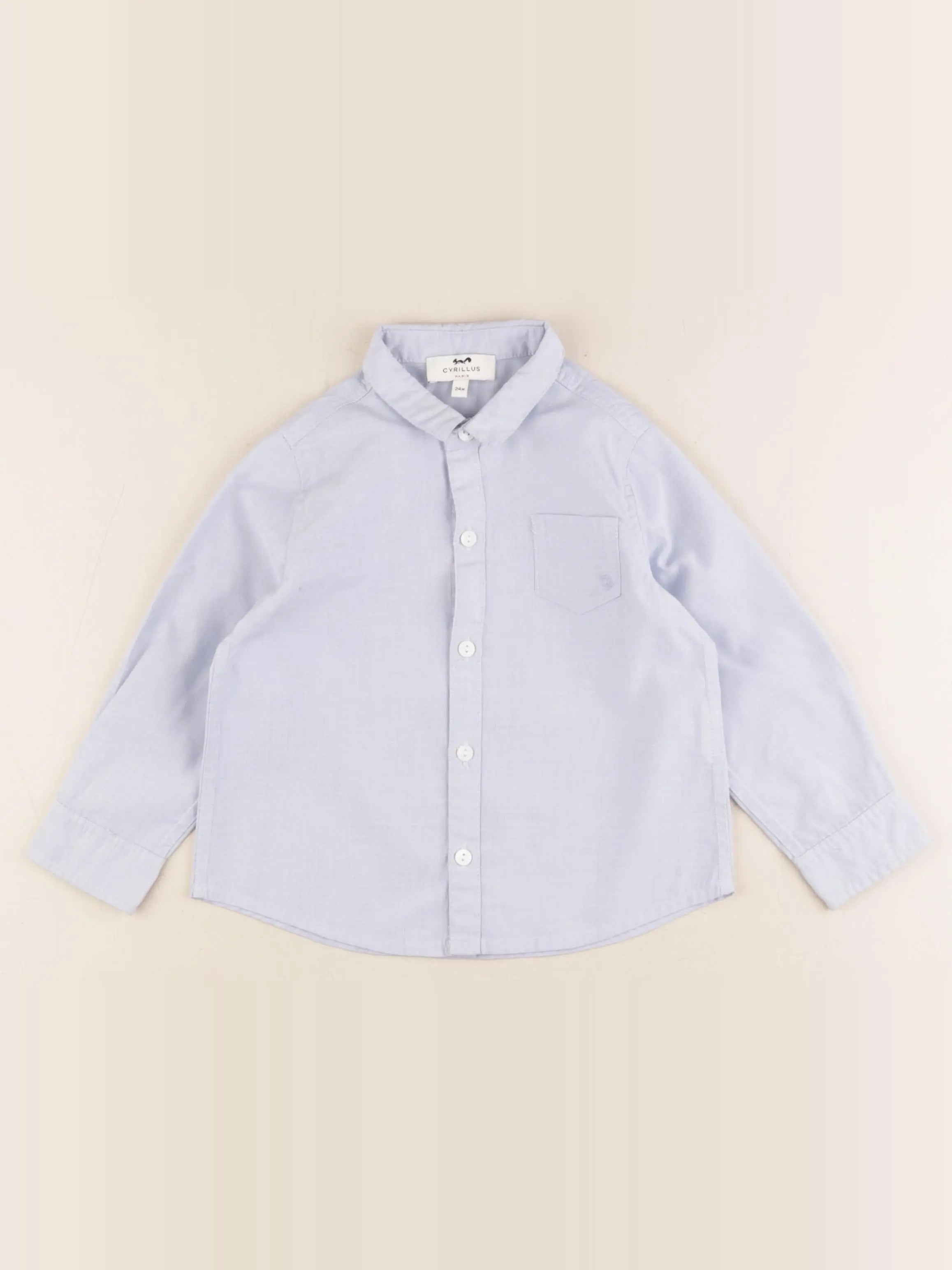 Cyrillus - chemise bleu - 24 mois