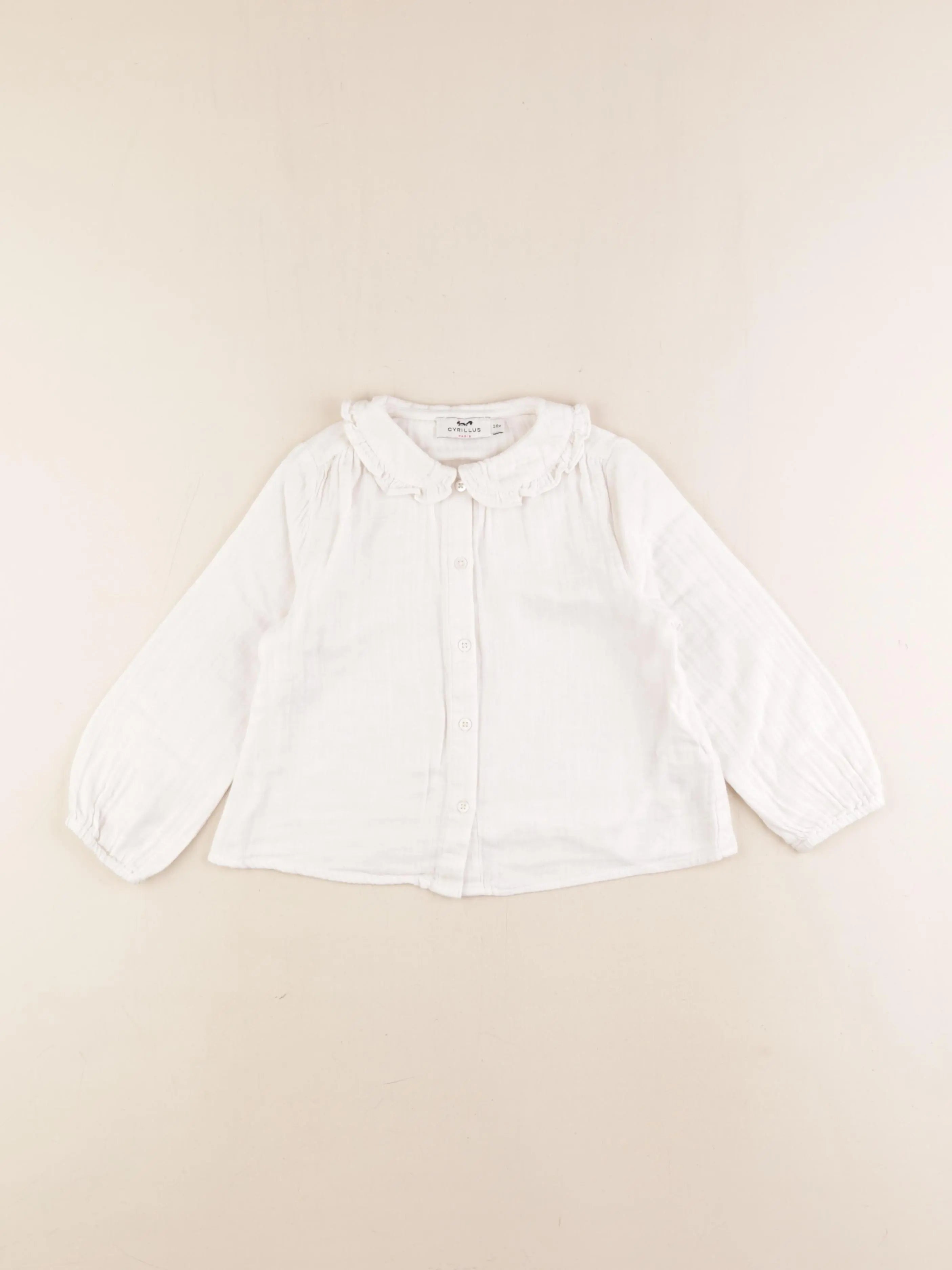 Cyrillus - blouse blanc - 36 mois