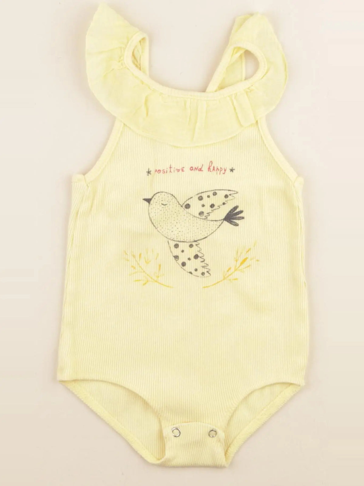 Zara - body jaune - 12/18 mois