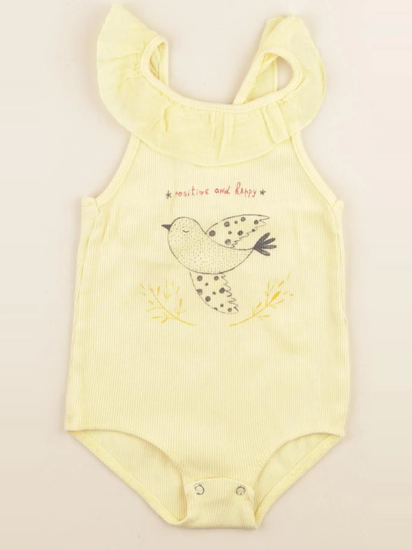 Zara - body jaune - 12/18 mois