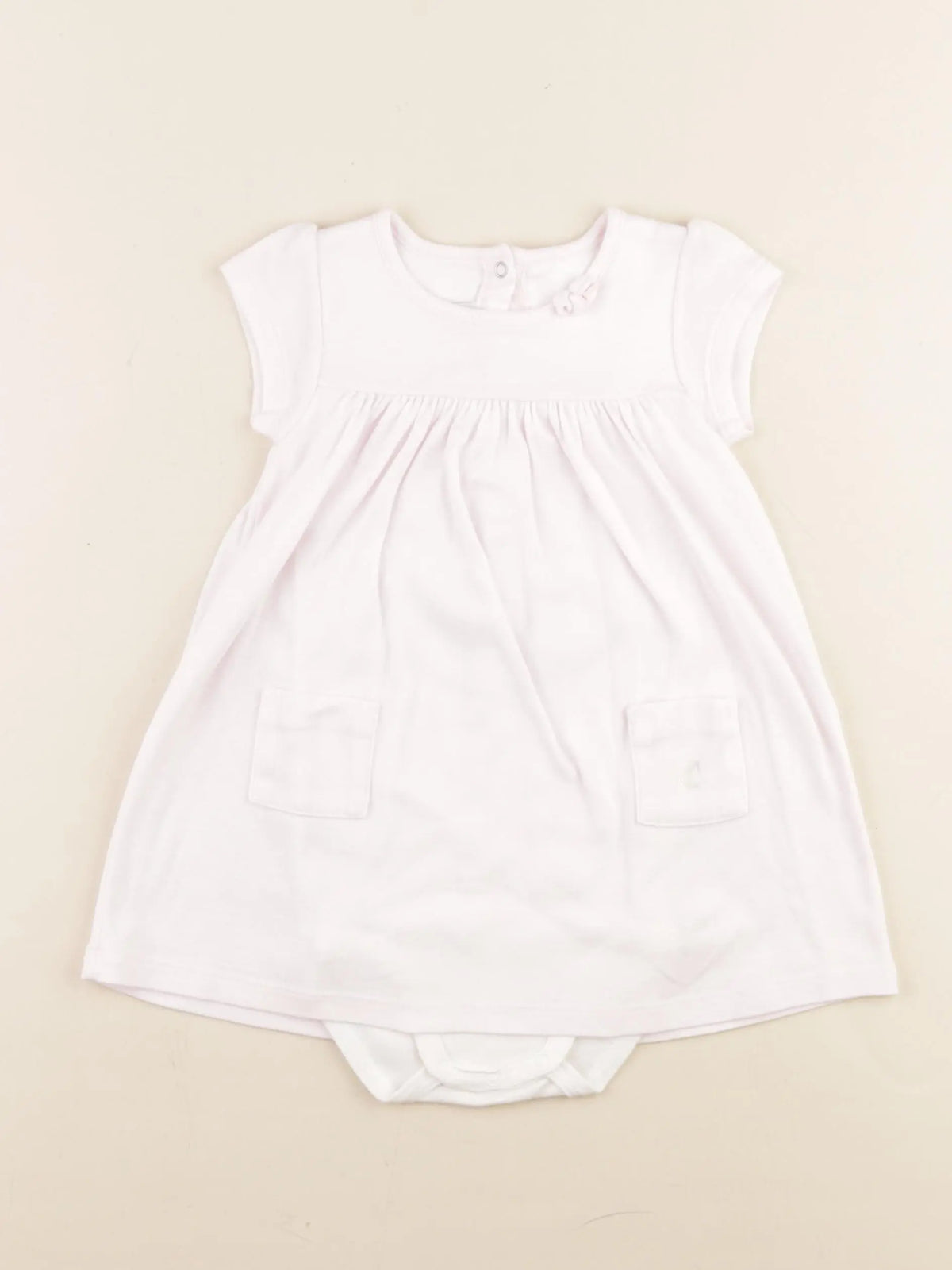 Petit Bateau - body robe rose - 18 mois