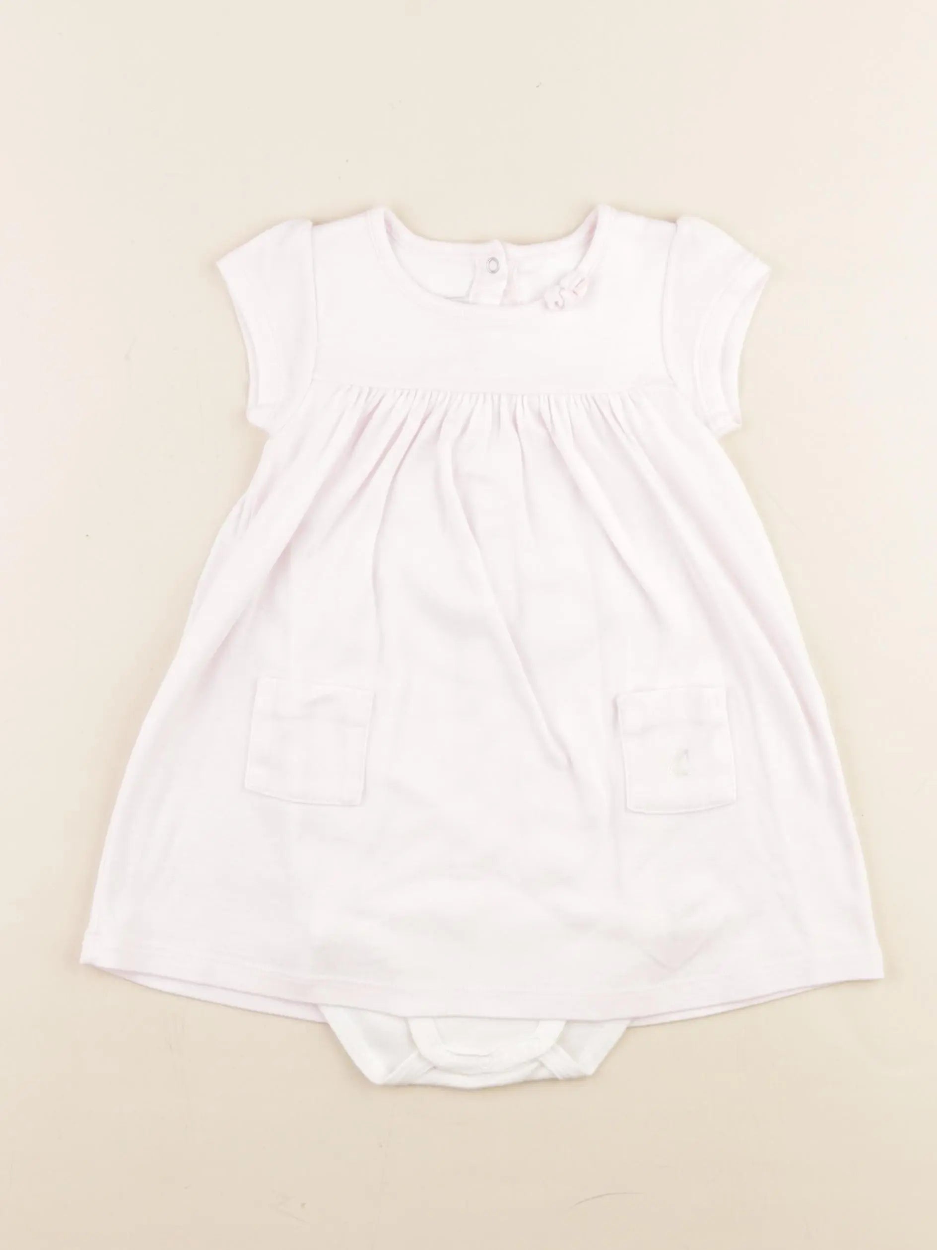 Petit Bateau - body robe rose - 18 mois
