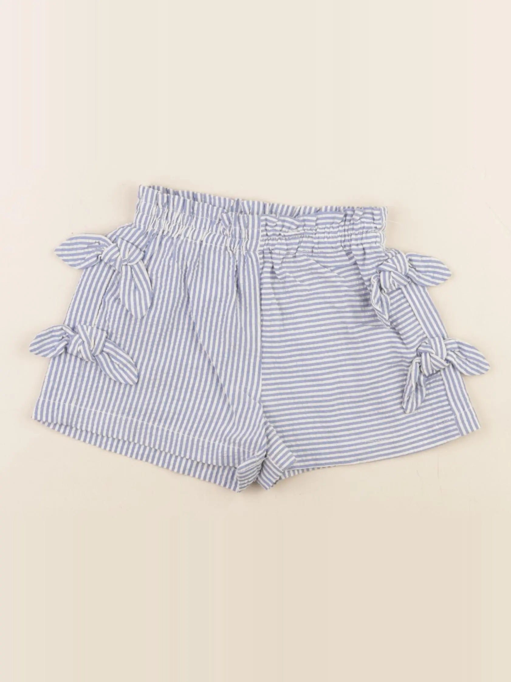 Zara - short bleu - 12/18 mois