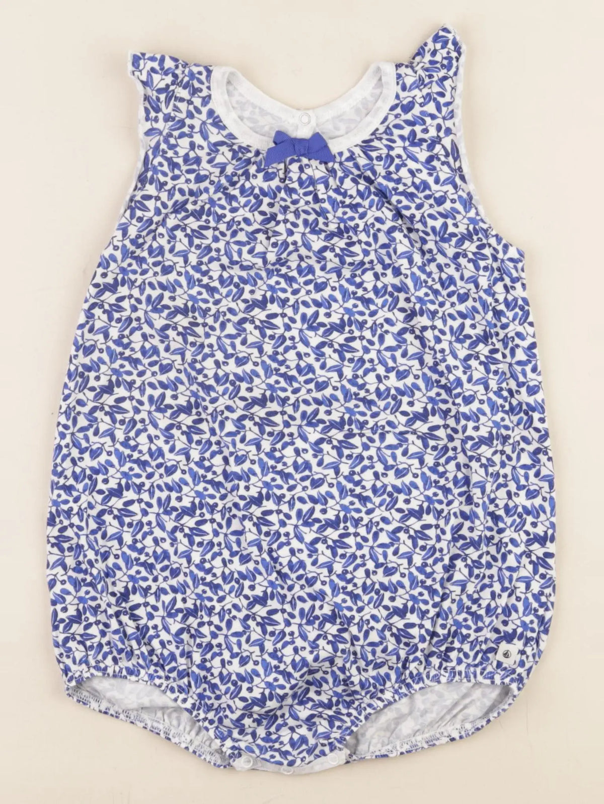 Petit Bateau - combinaison bleu - 24 mois