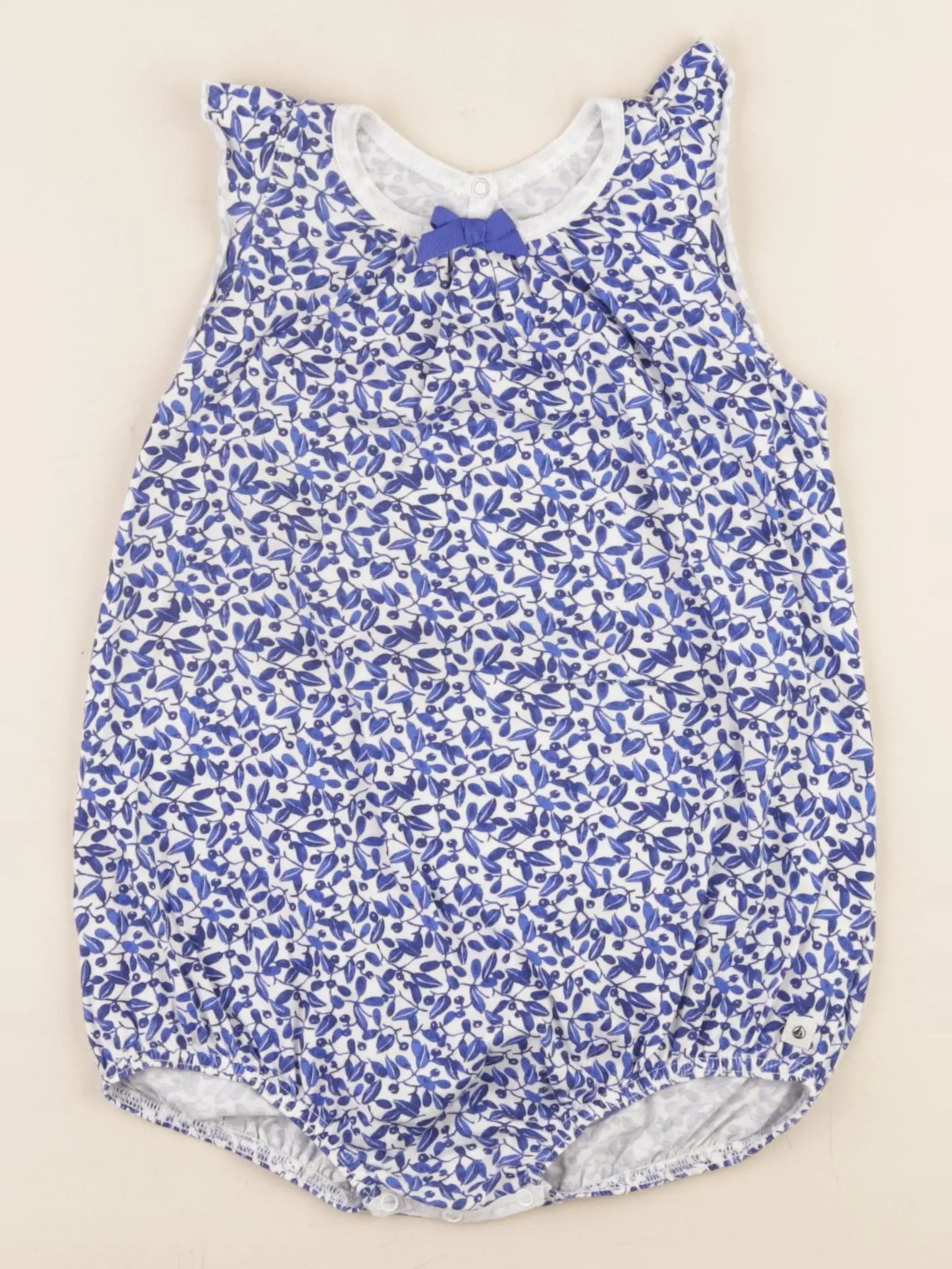 Petit Bateau - combinaison bleu - 24 mois