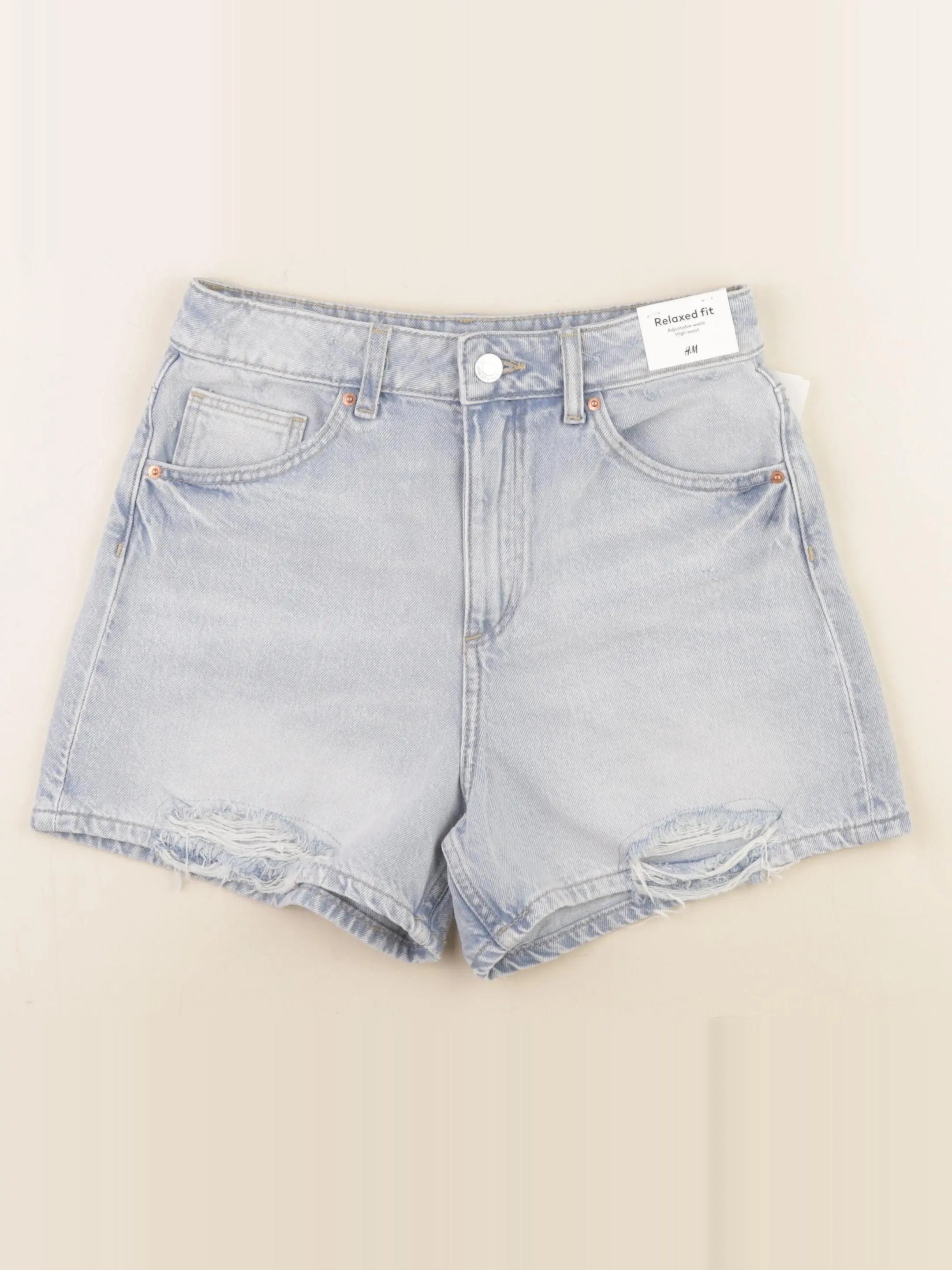 H&M - short bleu - 13/14 ans