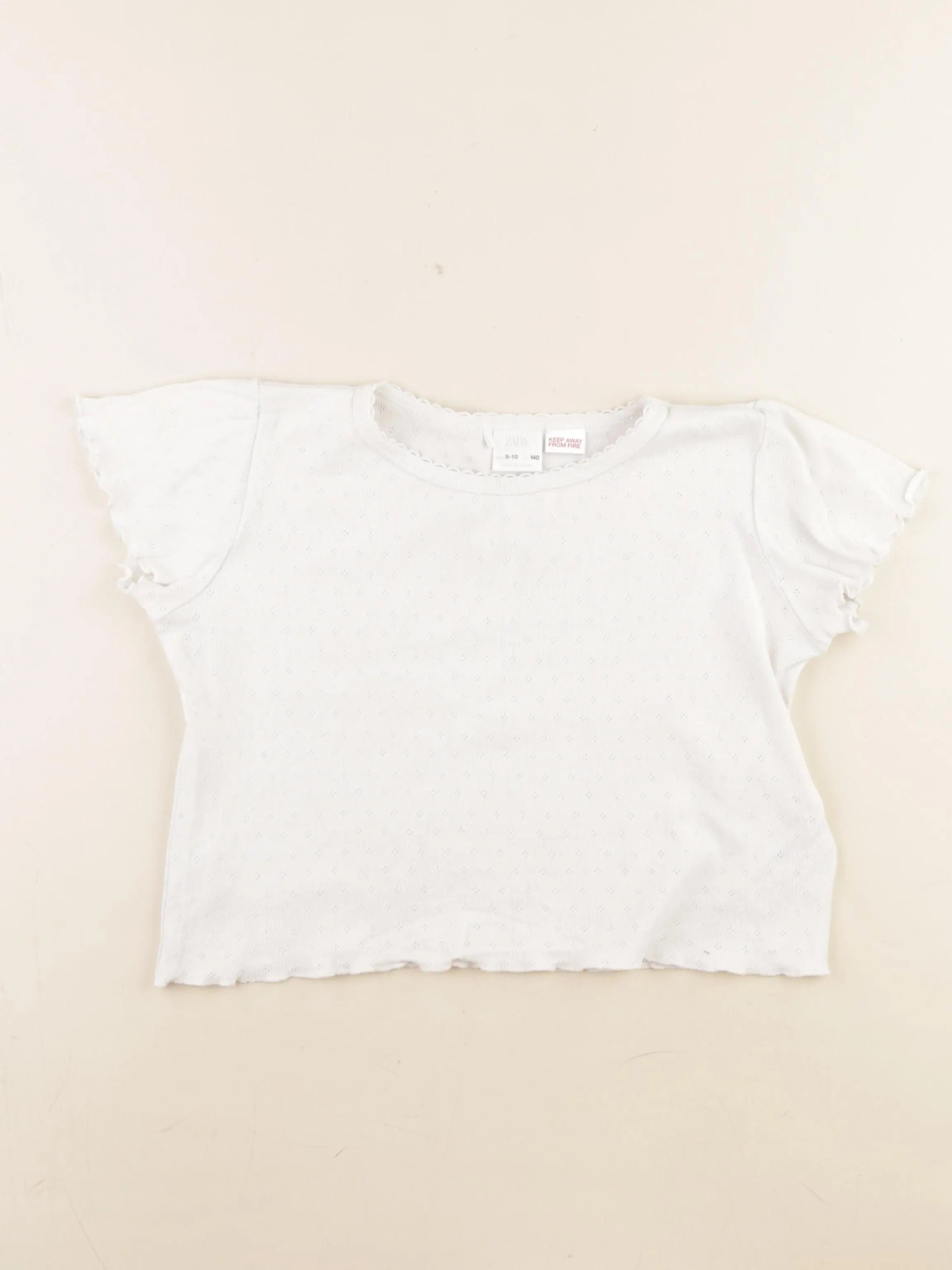 Zara - tee-shirt blanc - 9/10 ans