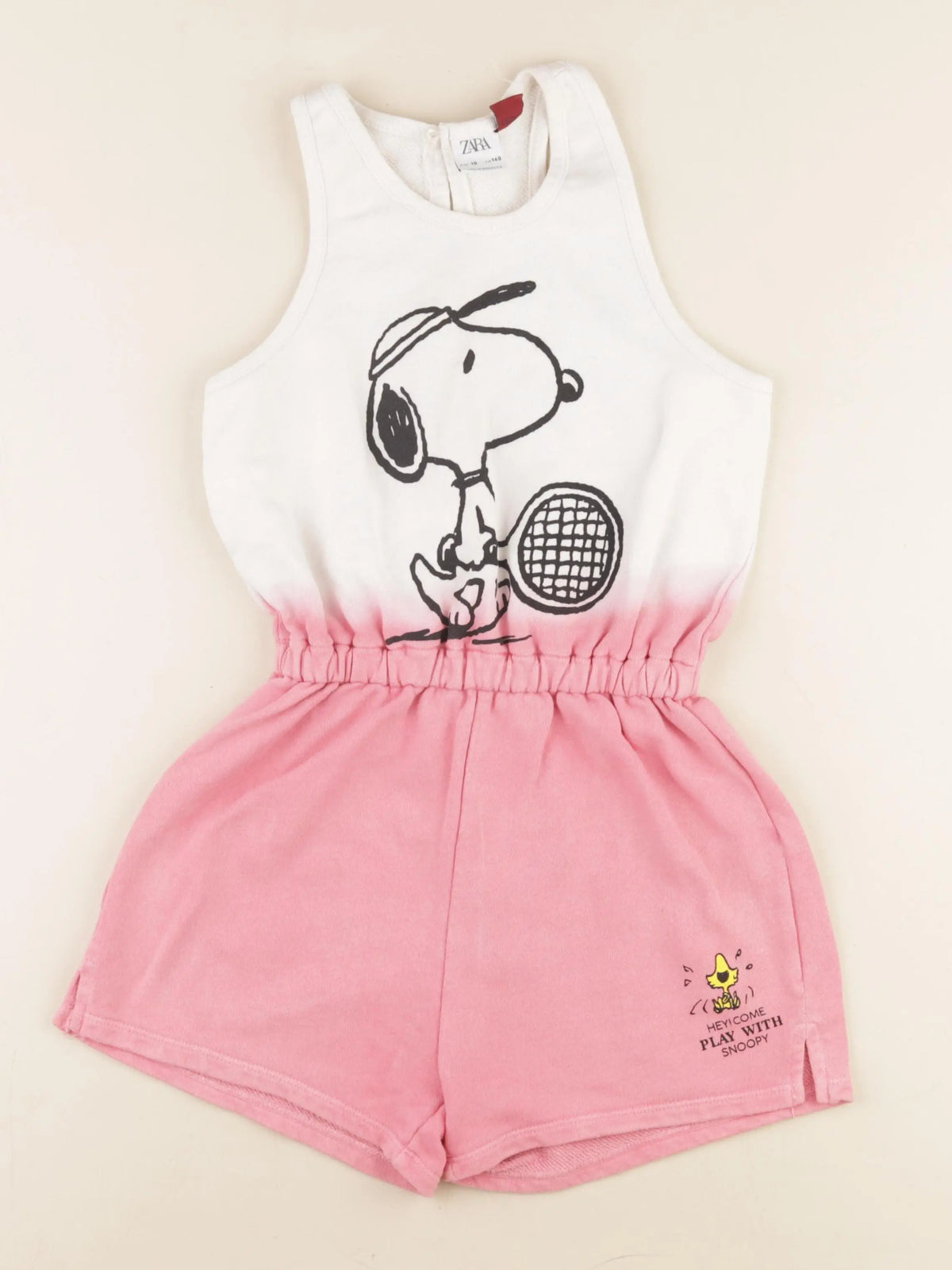 Zara - combinaison blanc, rose - 10 ans