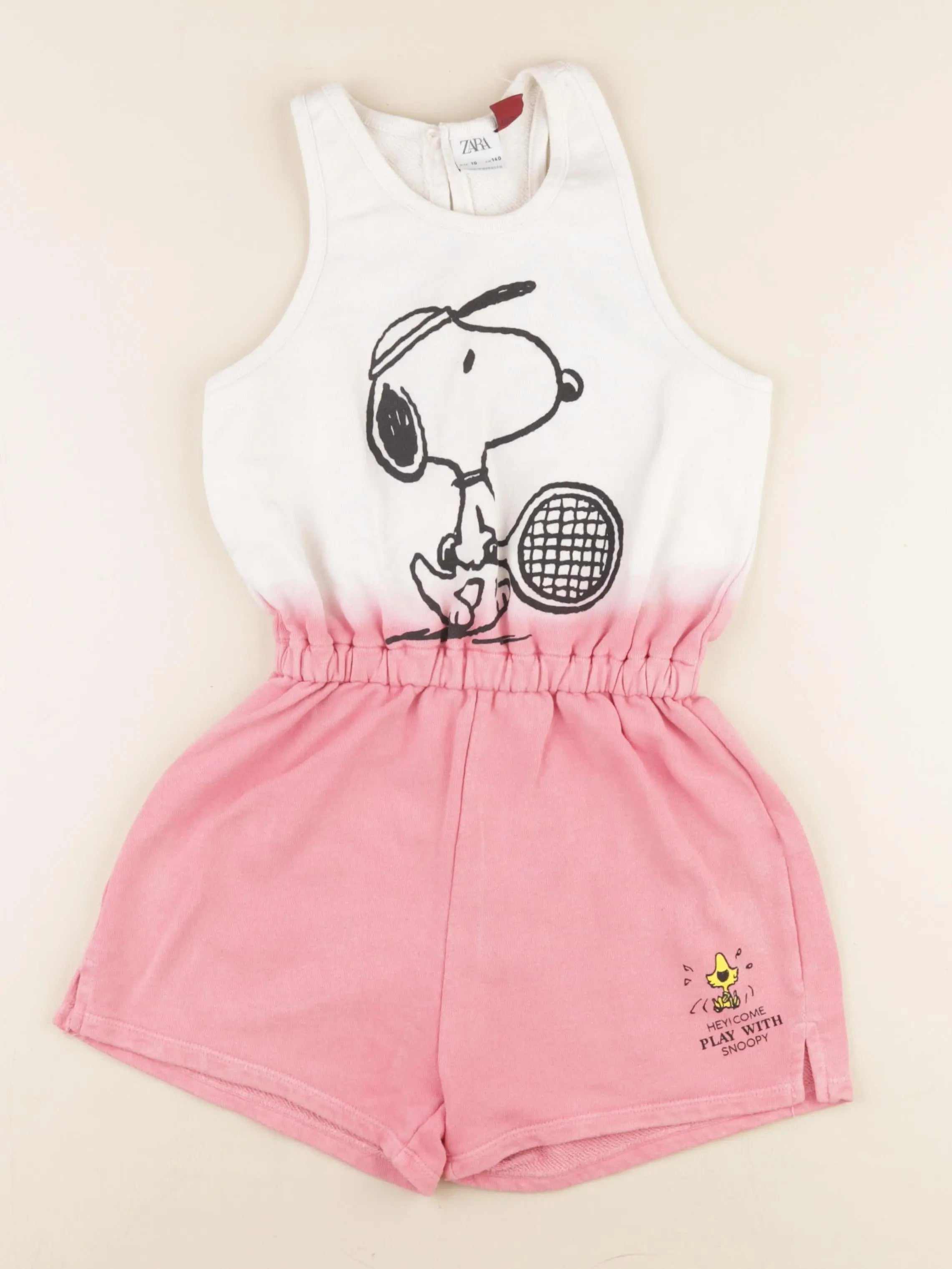 Zara - combinaison blanc, rose - 10 ans