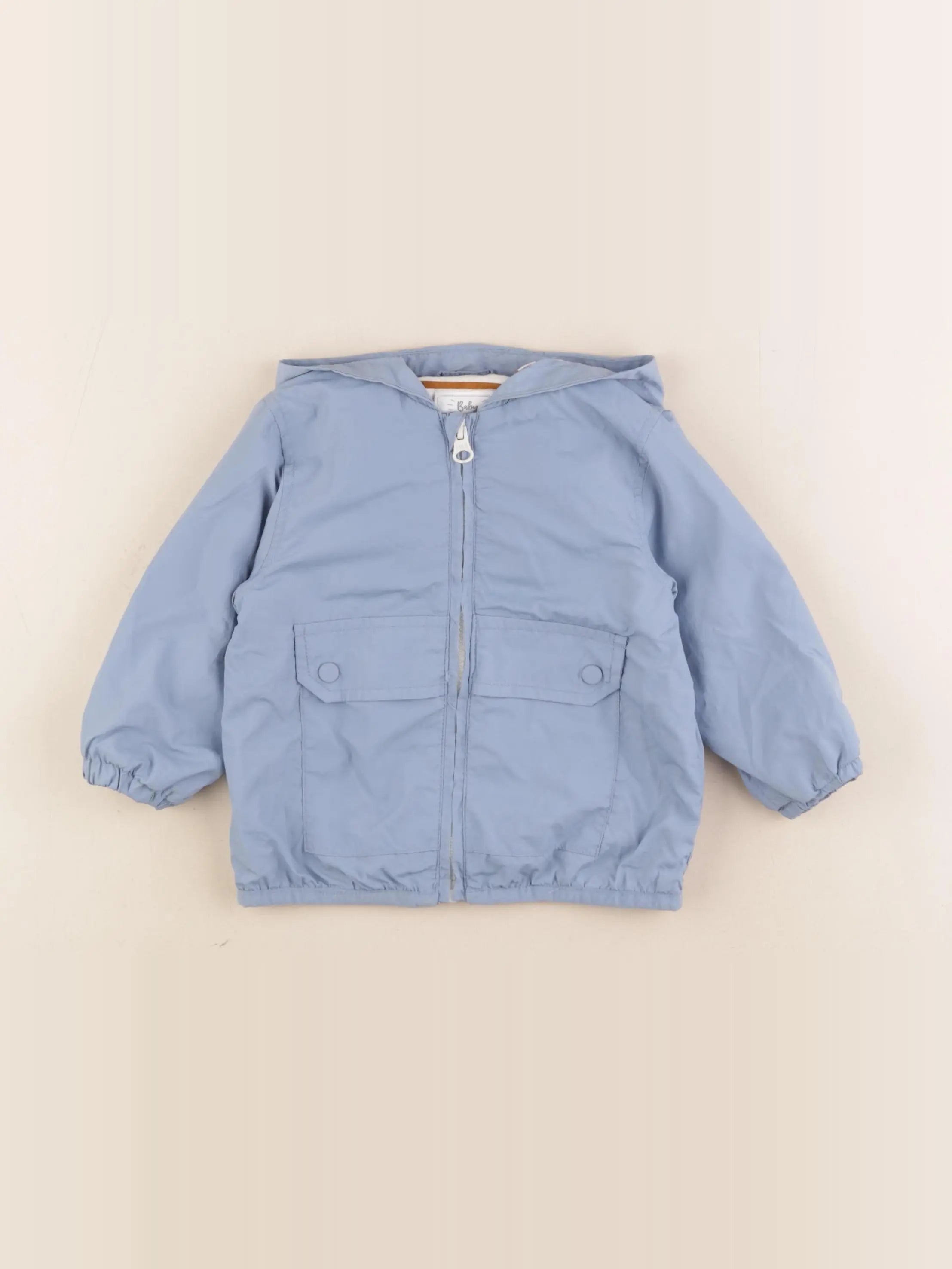 Vertbaudet - coupe-vent bleu - 12 mois