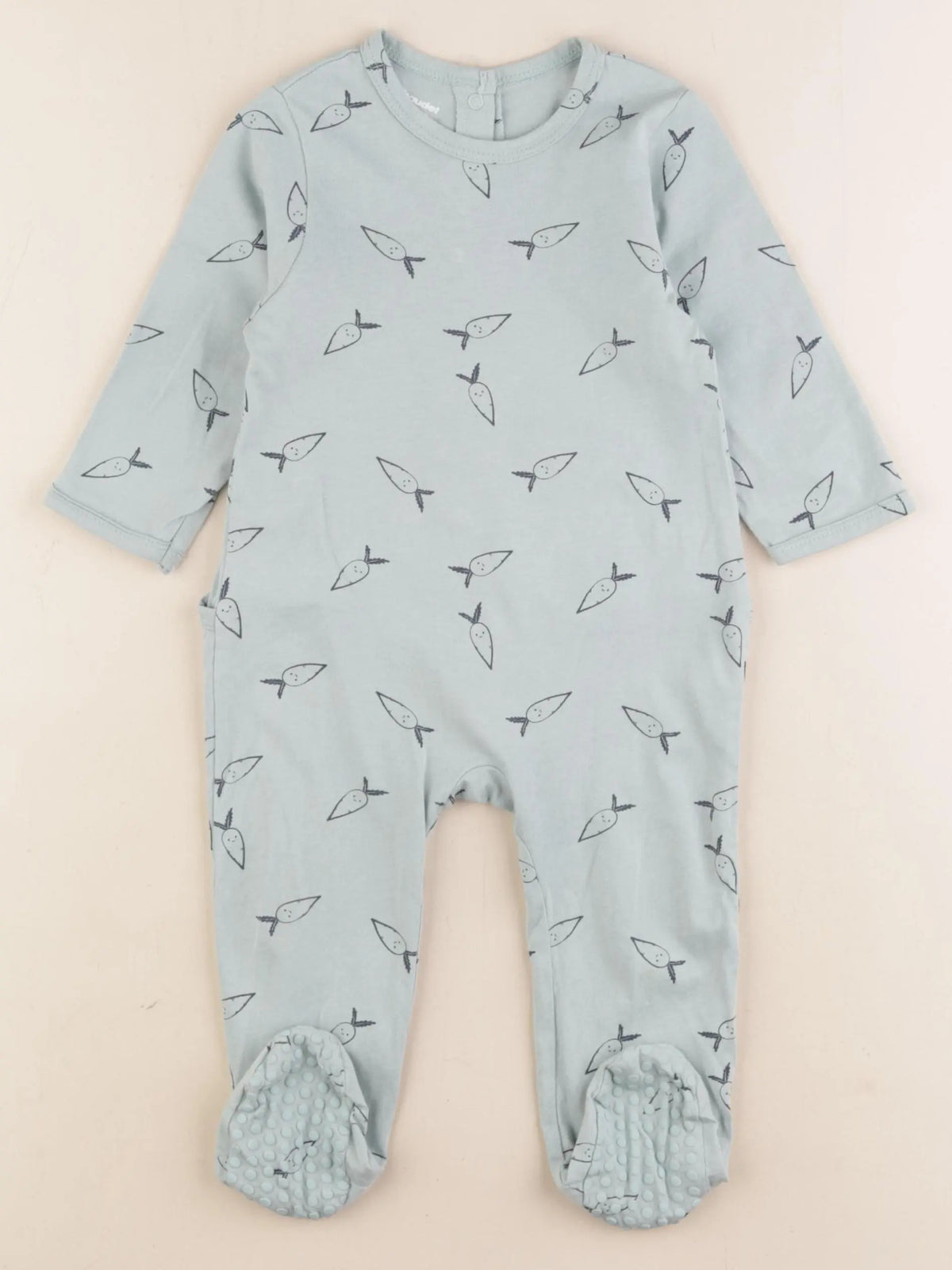 Vertbaudet - pyjama coton vert - 12 mois