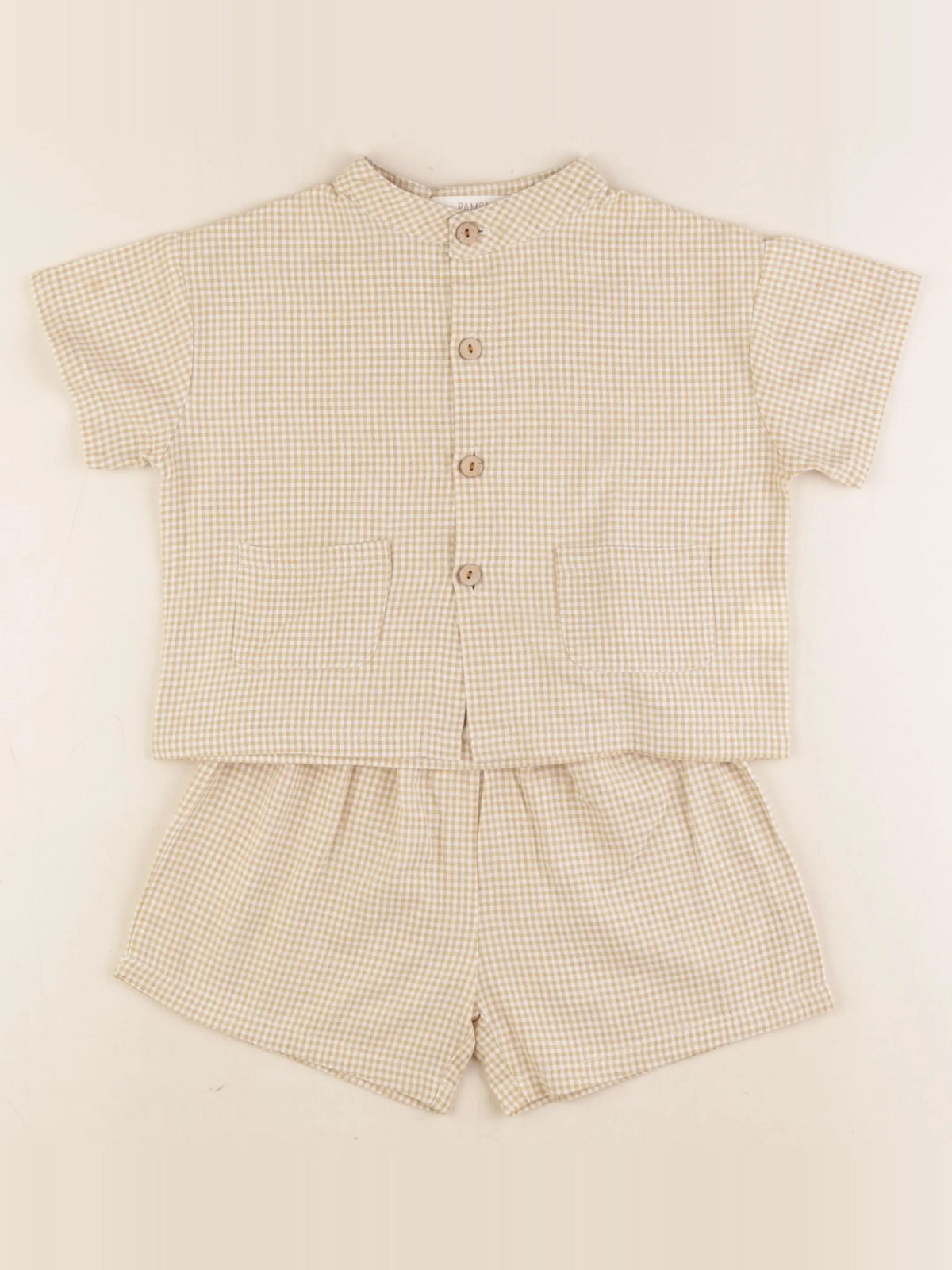 Pampa kids - pyjama coton jaune - 12/24 mois
