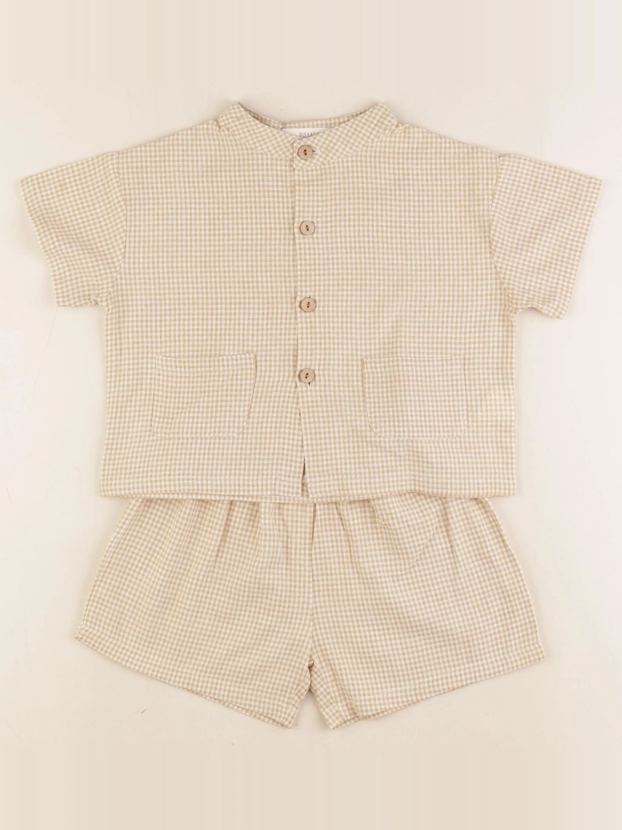 Pampa kids - pyjama coton jaune - 12/24 mois