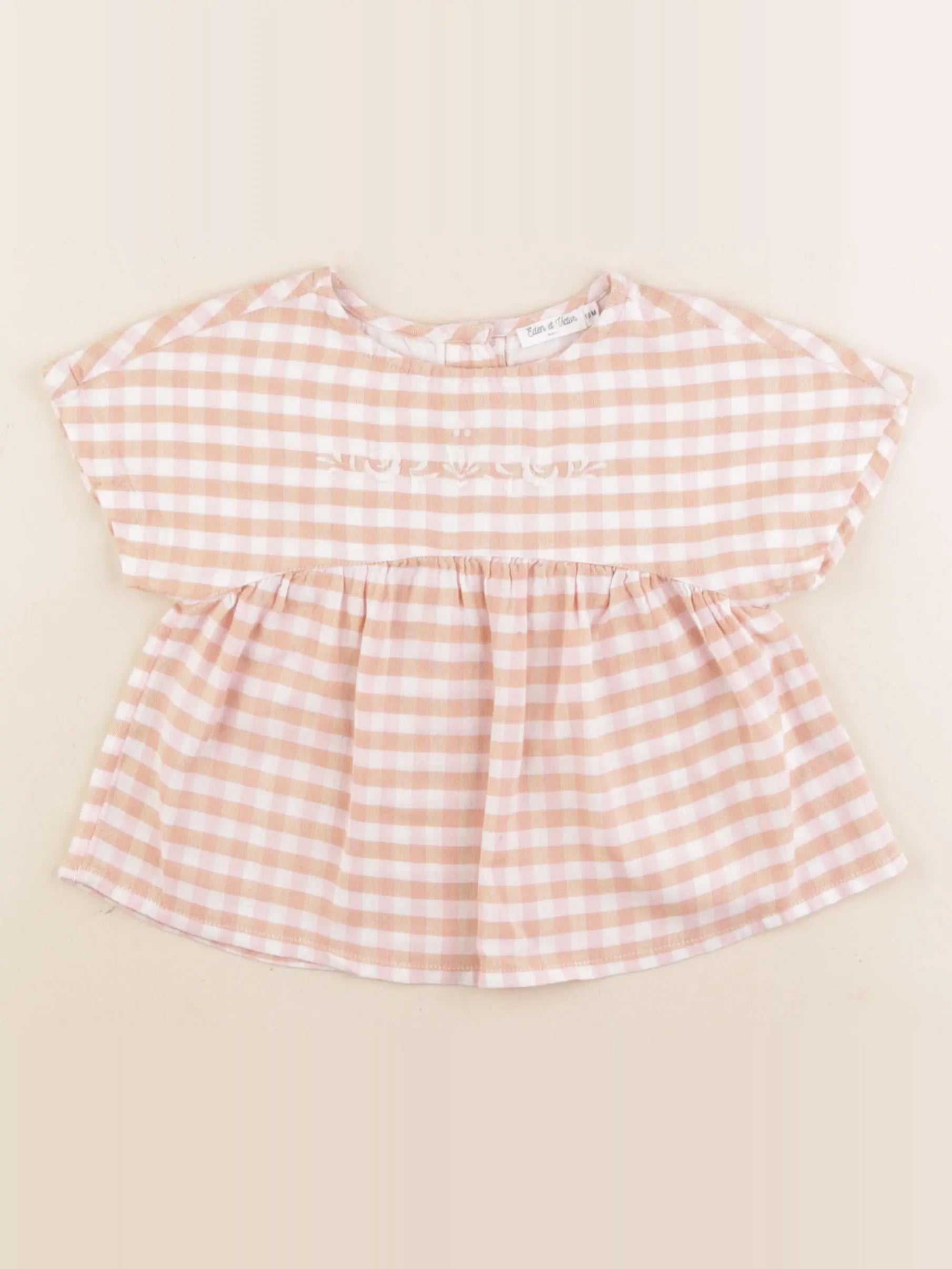 Eden & Victor - blouse rose, orange - 18 mois