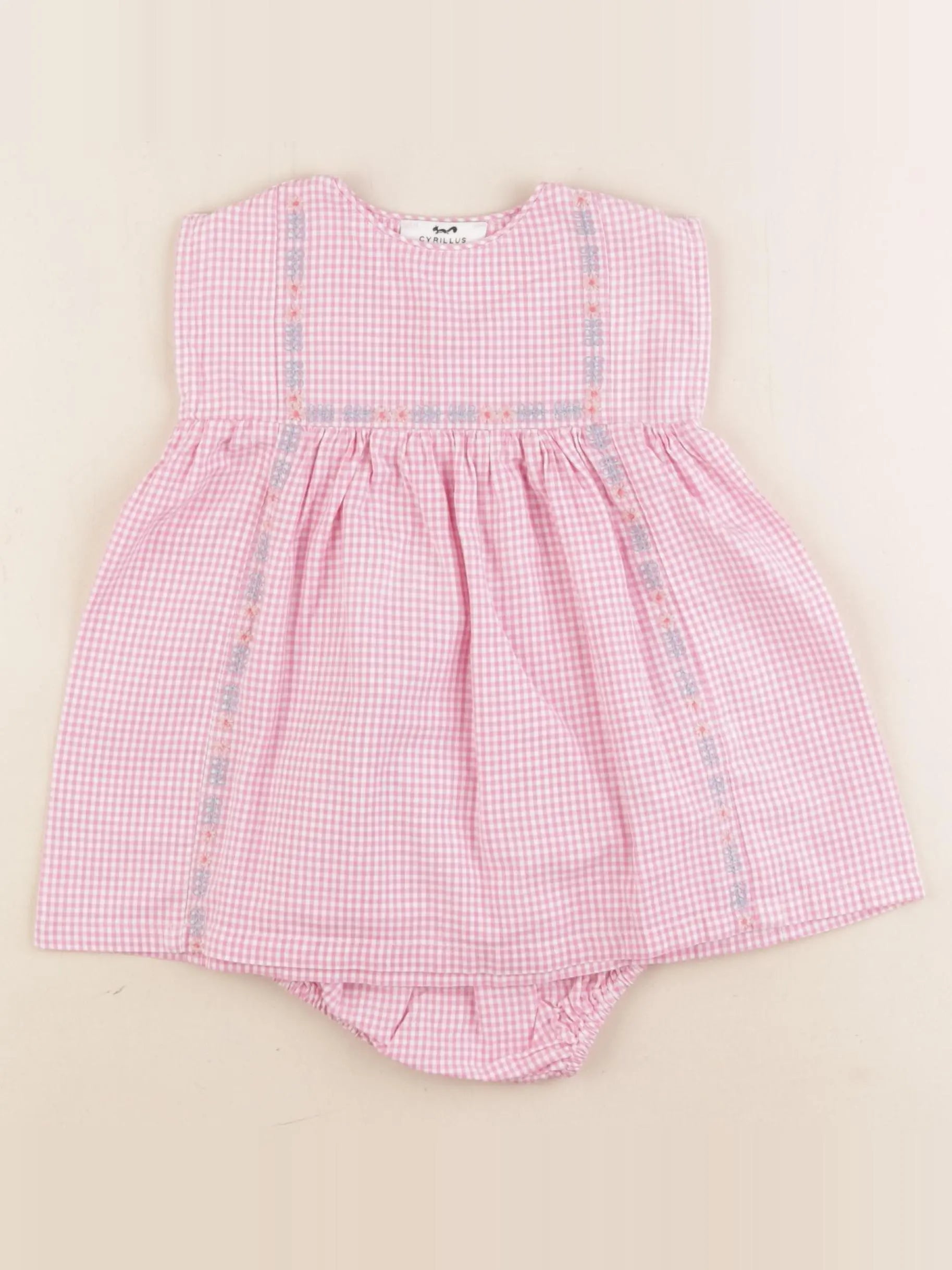 Cyrillus - robe rose - 6 mois
