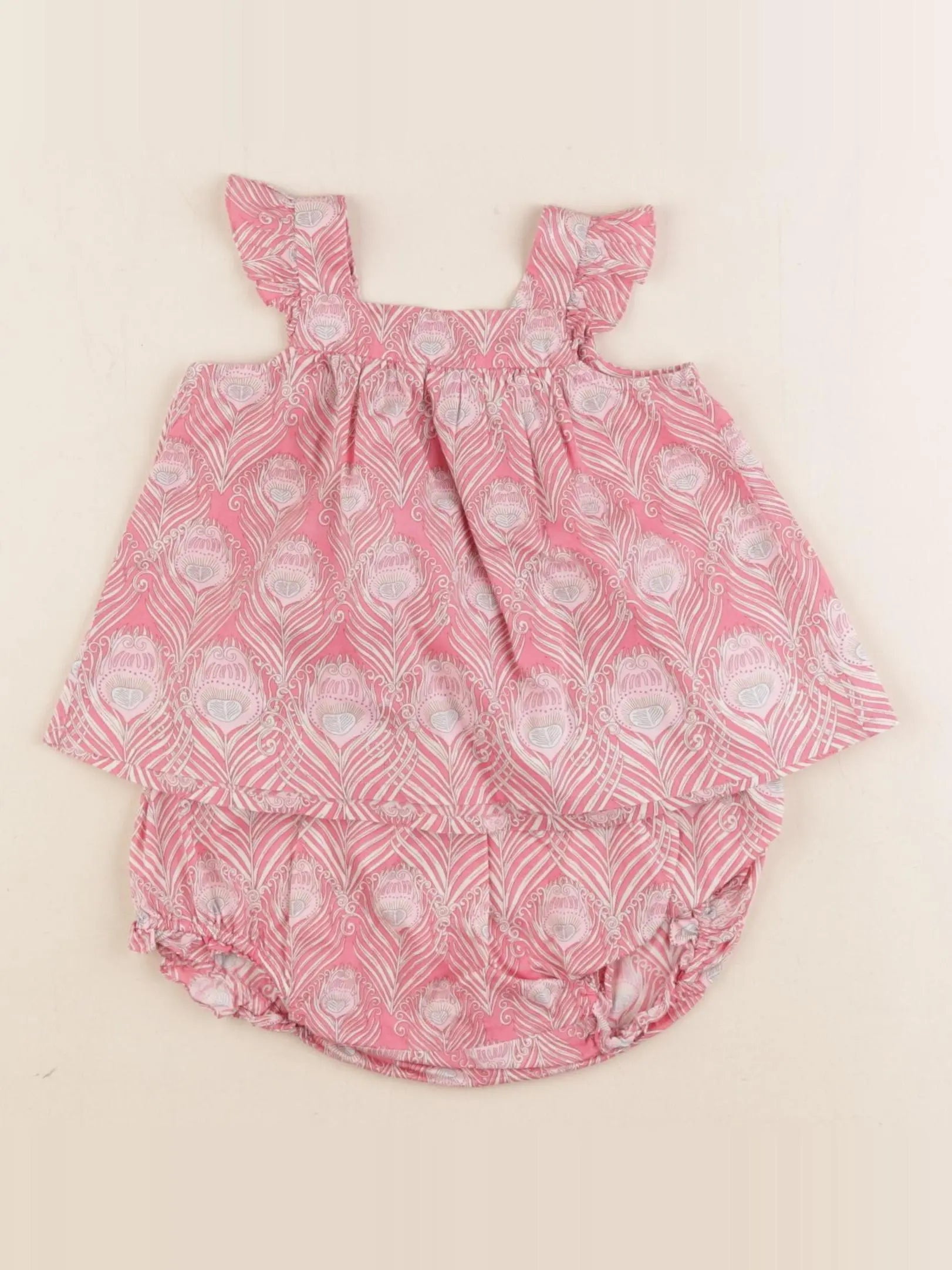 Bonpoint - ensemble rose - 6 mois