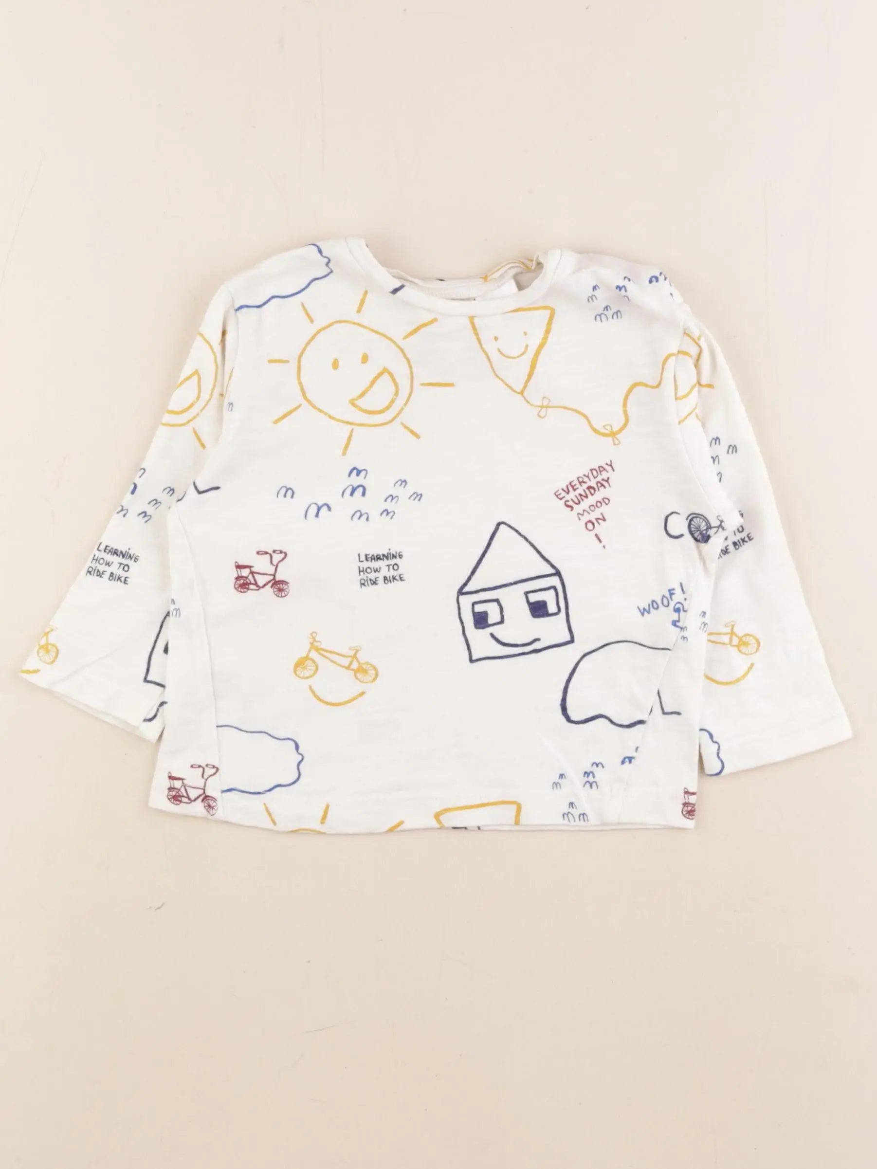Zara - tee-shirt multicolore - 3/6 mois