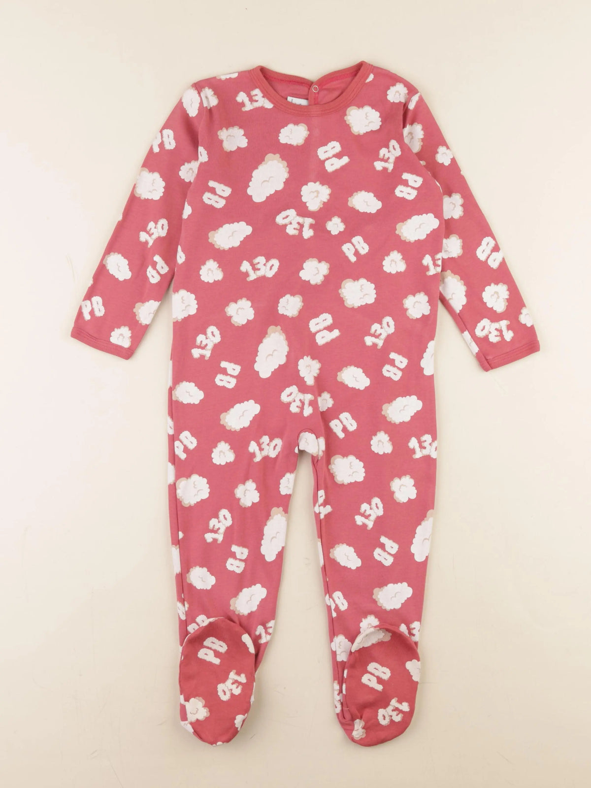 Petit Bateau - pyjama coton rose - 36 mois